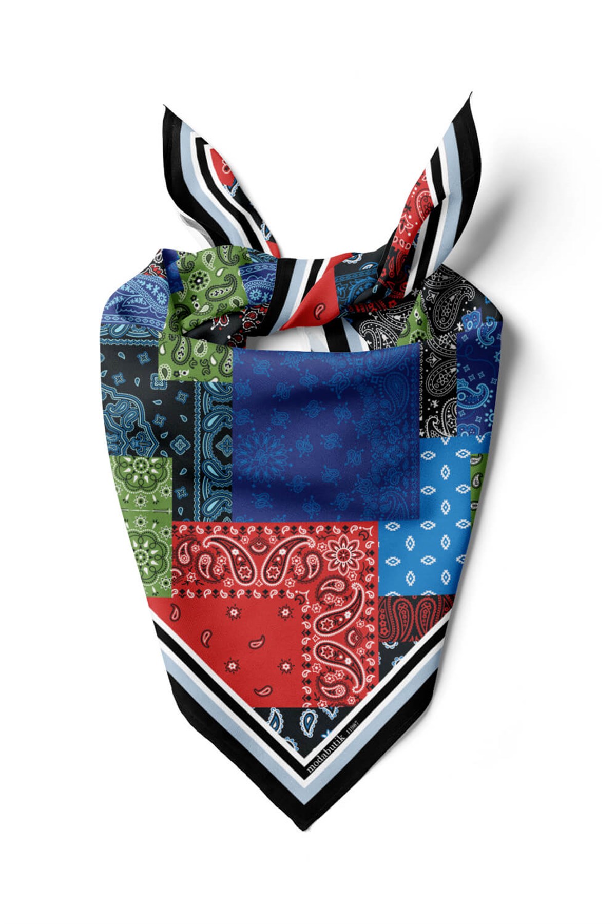 Violla F76  PATCHWORK  ŞAL DESENLİ BANDANA  DG11987