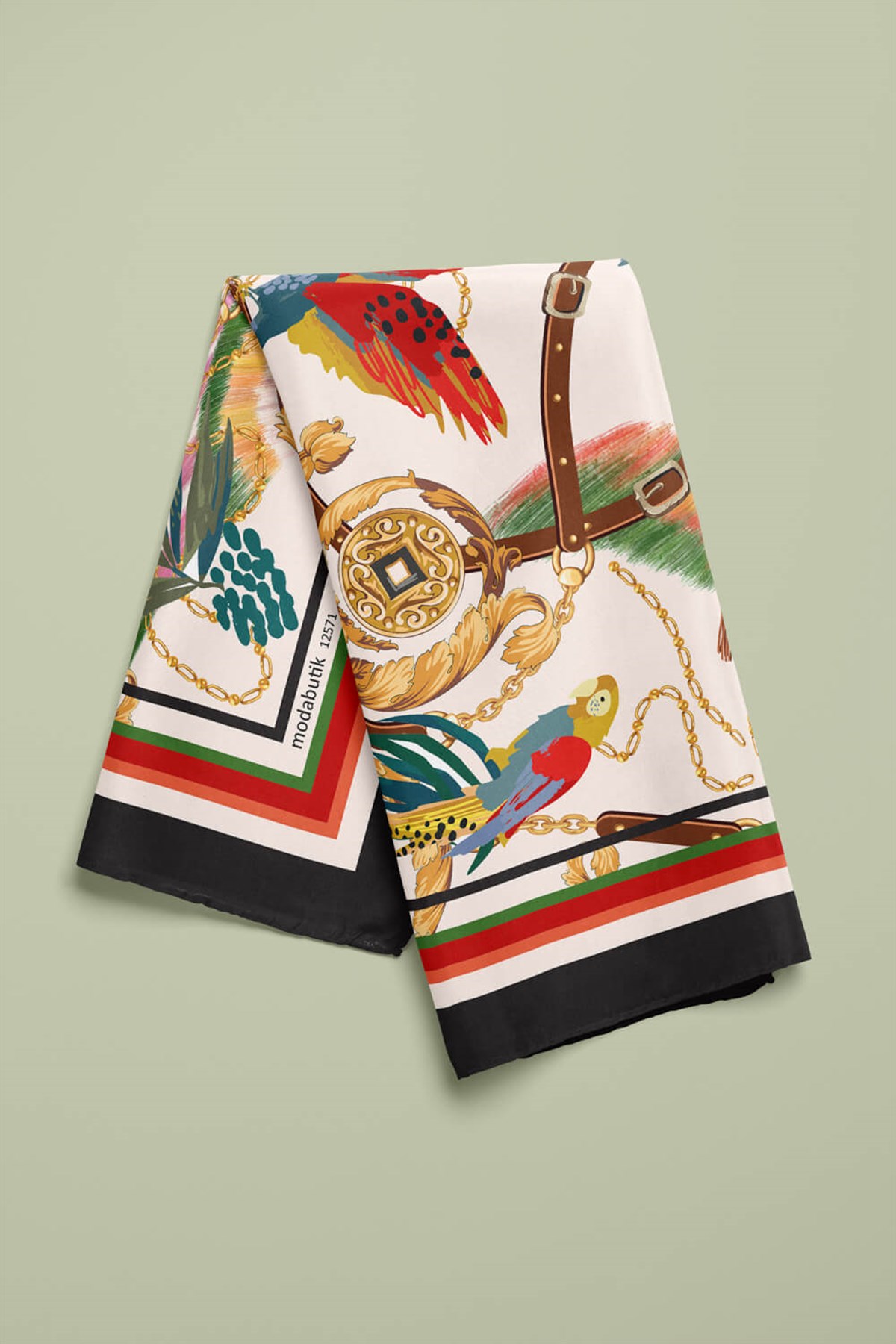 E33 MODERN TROPIC TASARIMLI BANDANA