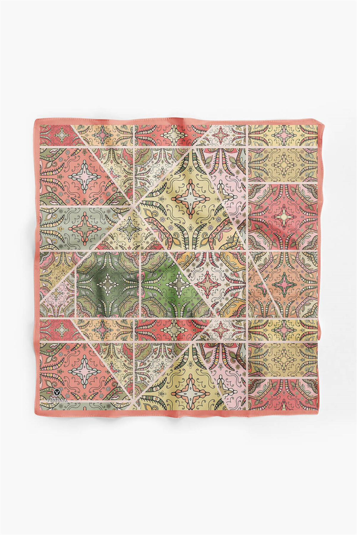 100% Silk Headscarf for Women - 22