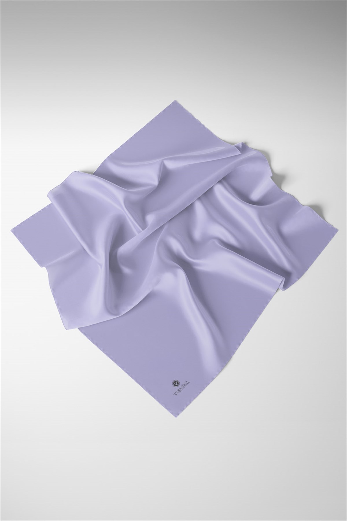 Viskon Twill İpek Az Hatalı Lila Renkli 90x90 Düz Eşarp Dikim Şekli : El Dikişi