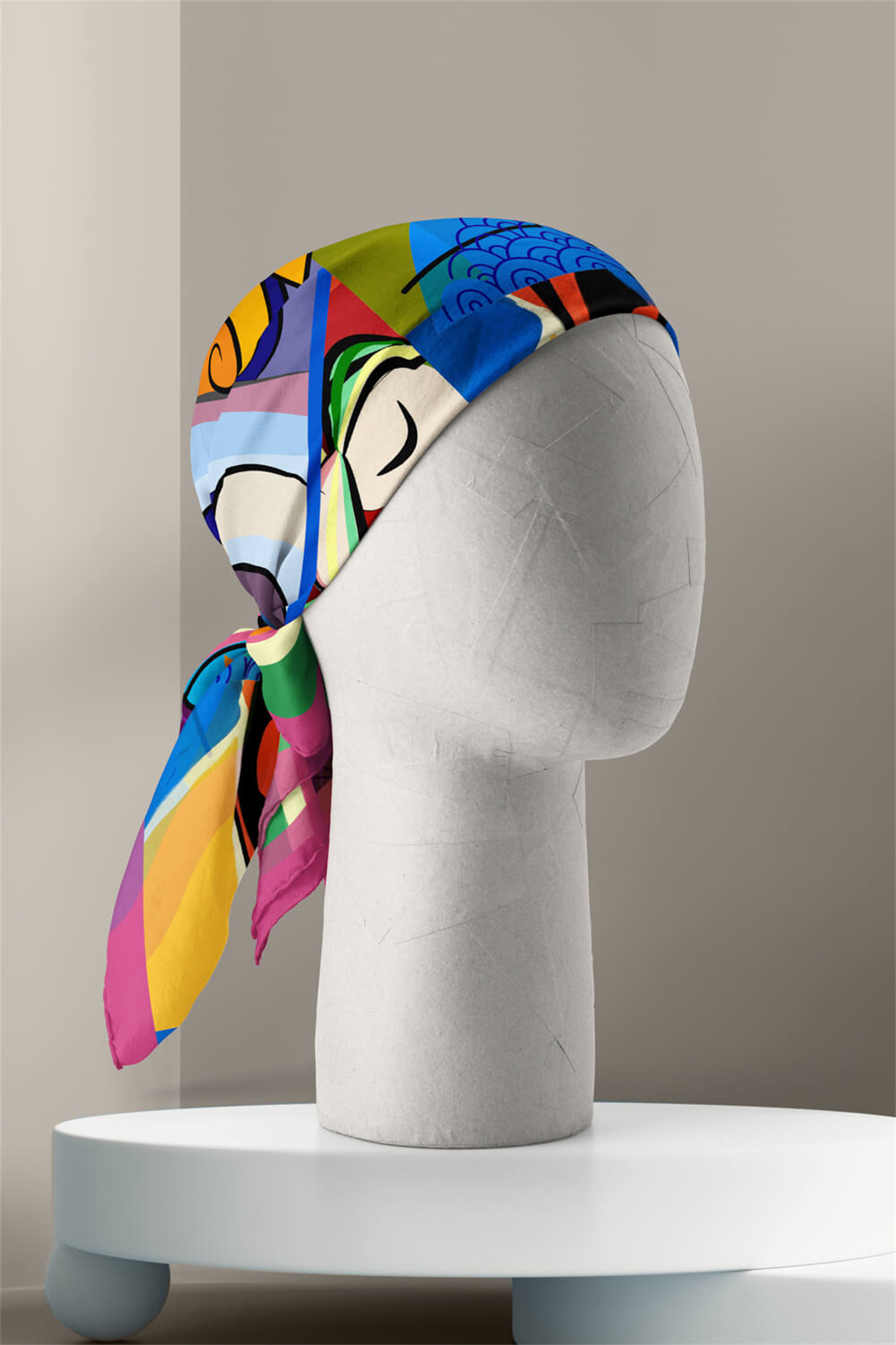 B13 HUMAN ABSTRACKT TASARIMLI BANDANA