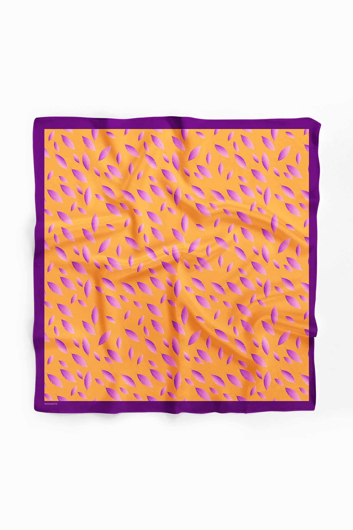 Violla Z39 Kadın Sarı Feathers Desenli 50x50 Bandana HYL DG0696-22