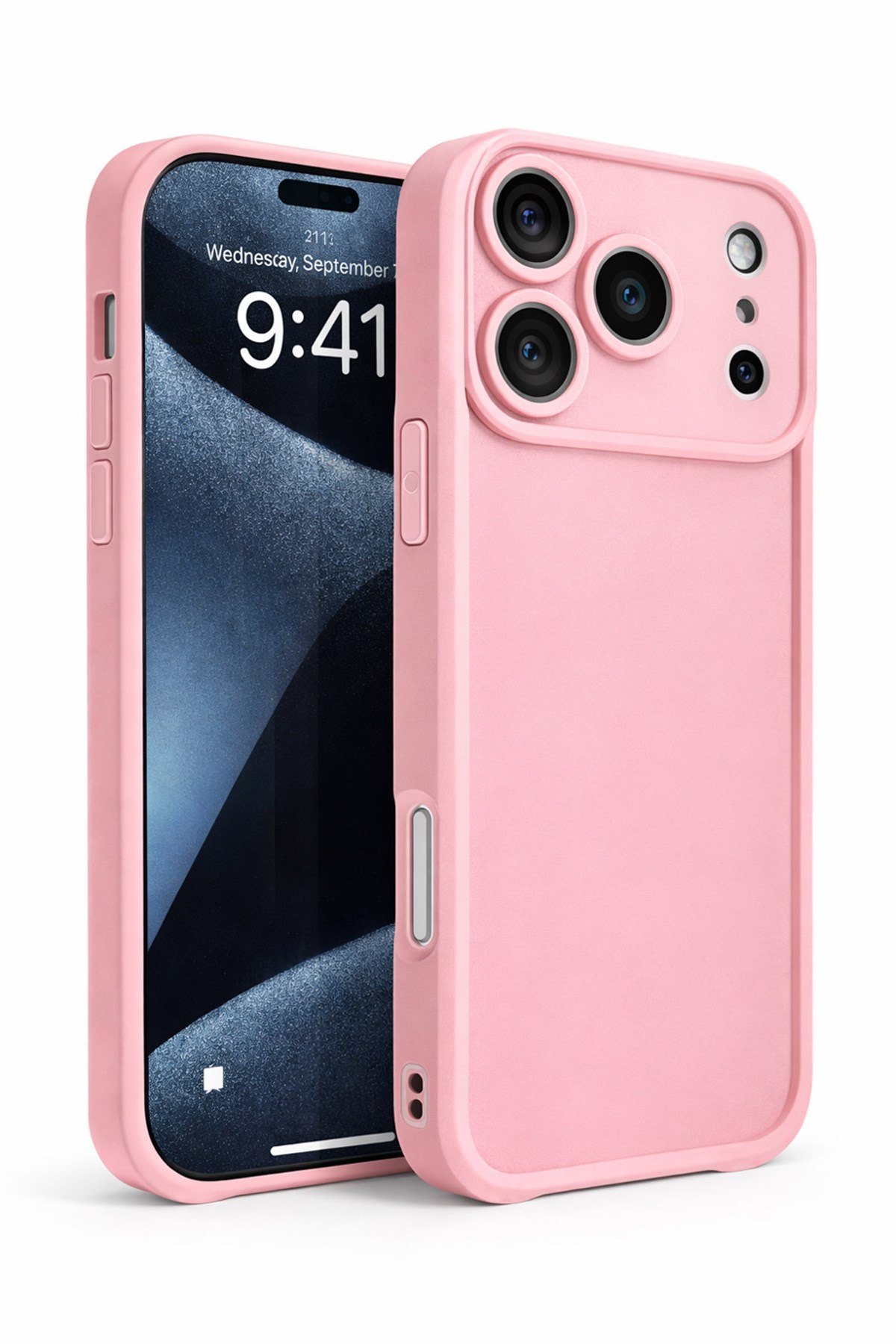 iPhone 17 Pro Kılıf – Kamera Çıkıntılı – Mat Silikon Telefon Kılıfı