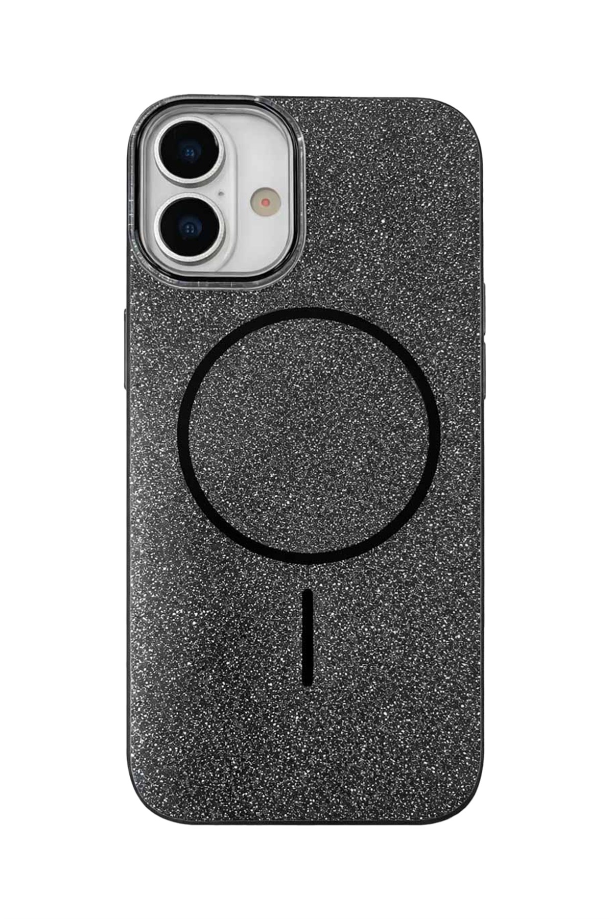 iPhone 16 Kılıf – MagSafe Uyumlu – Simli Lüks Silikon Telefon Kılıfı