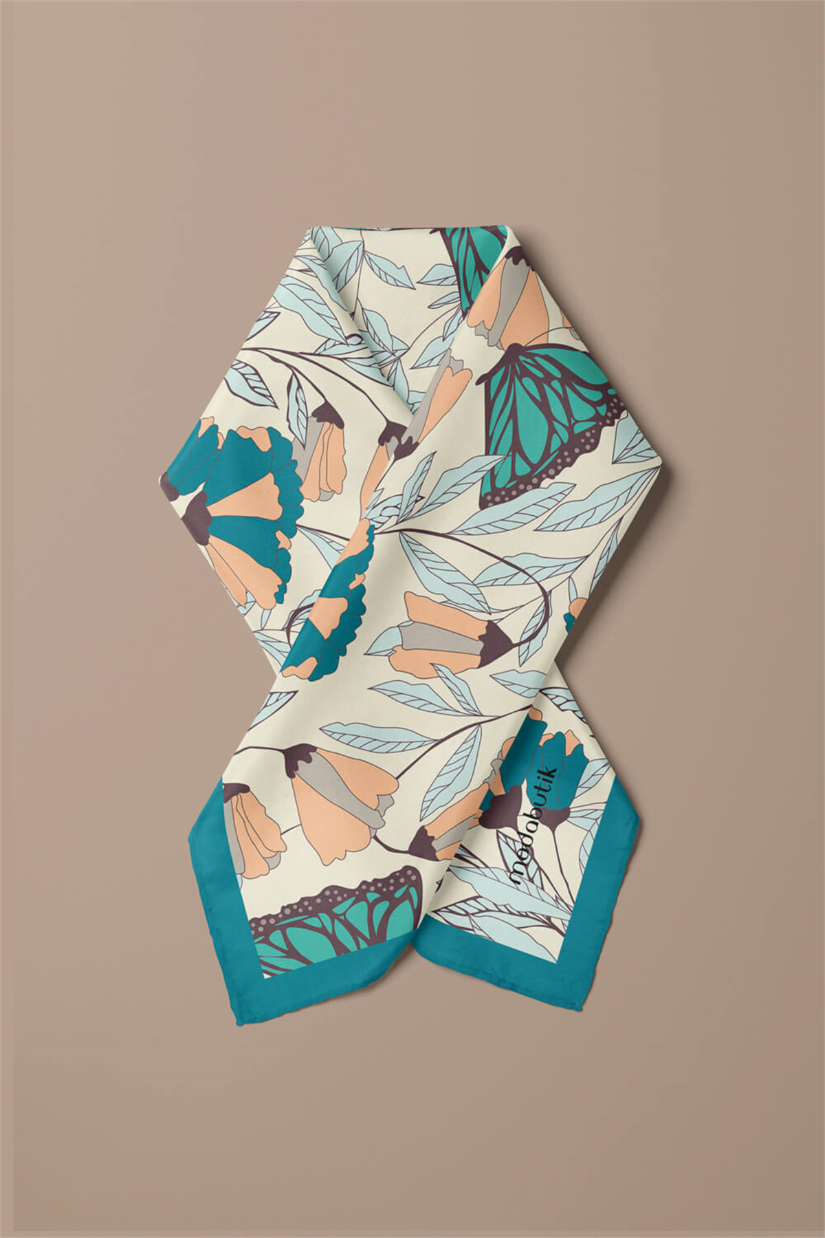 A119 Modabutik Kelebek Desenli Bandana