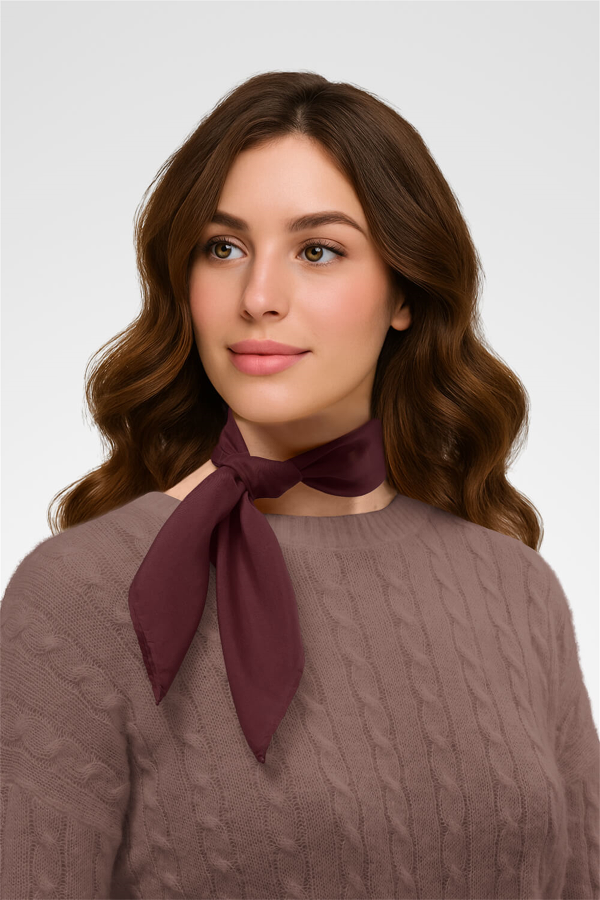 Şifon Bordo Bandana