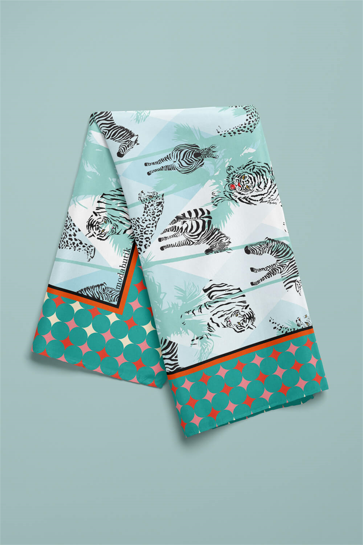 F77 ZEBRA TASARIMLI BANDANA