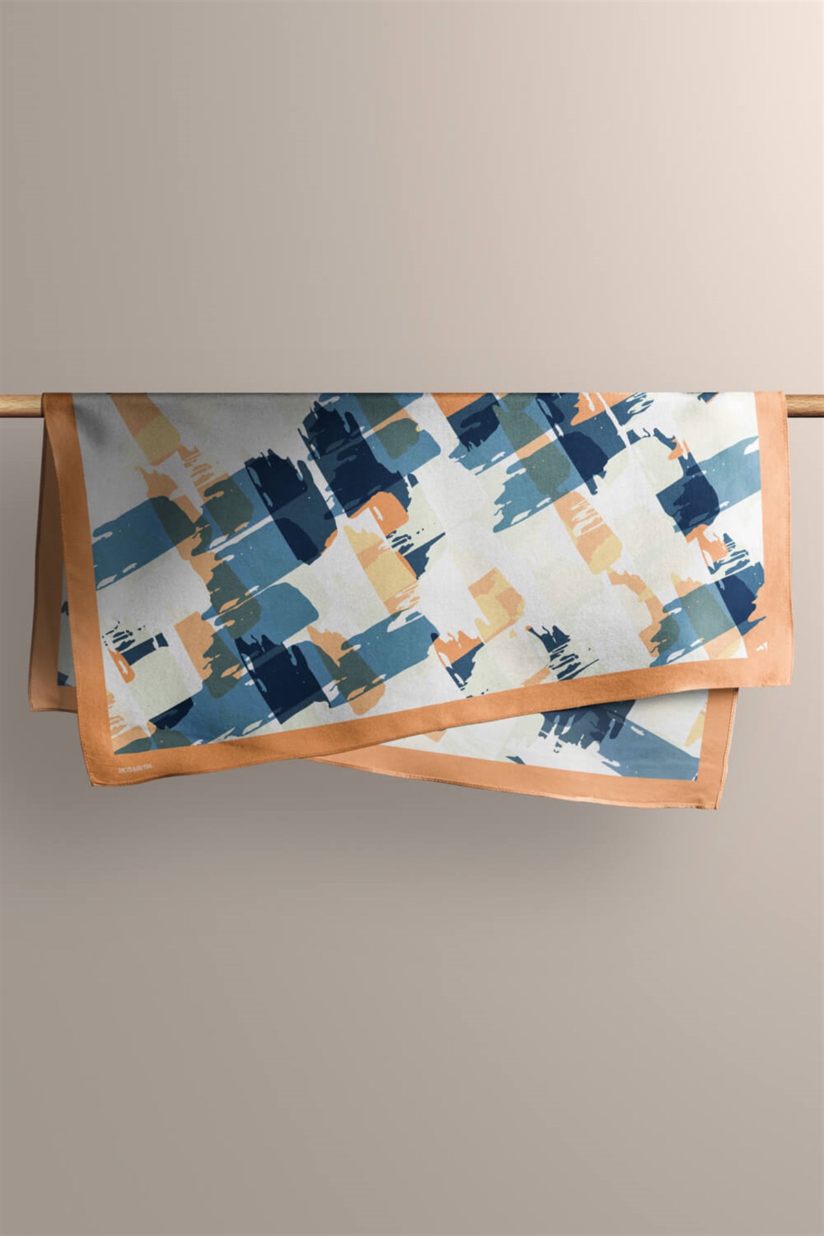 Violla Y23 Kadın Sulu Boya Desenli Bandana 50x50 DG0398-22