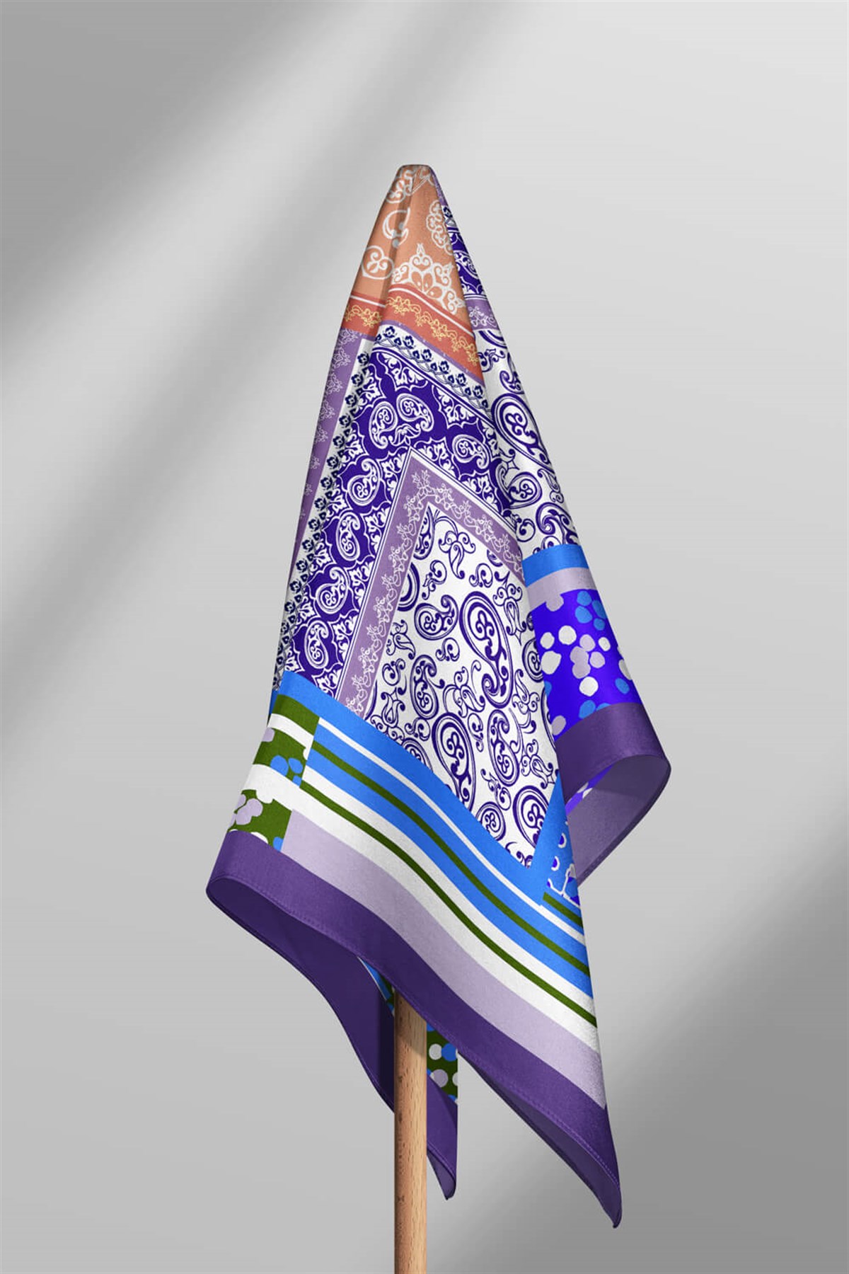 Violla D84 ŞALI ETNİK BANDANA  DG12000