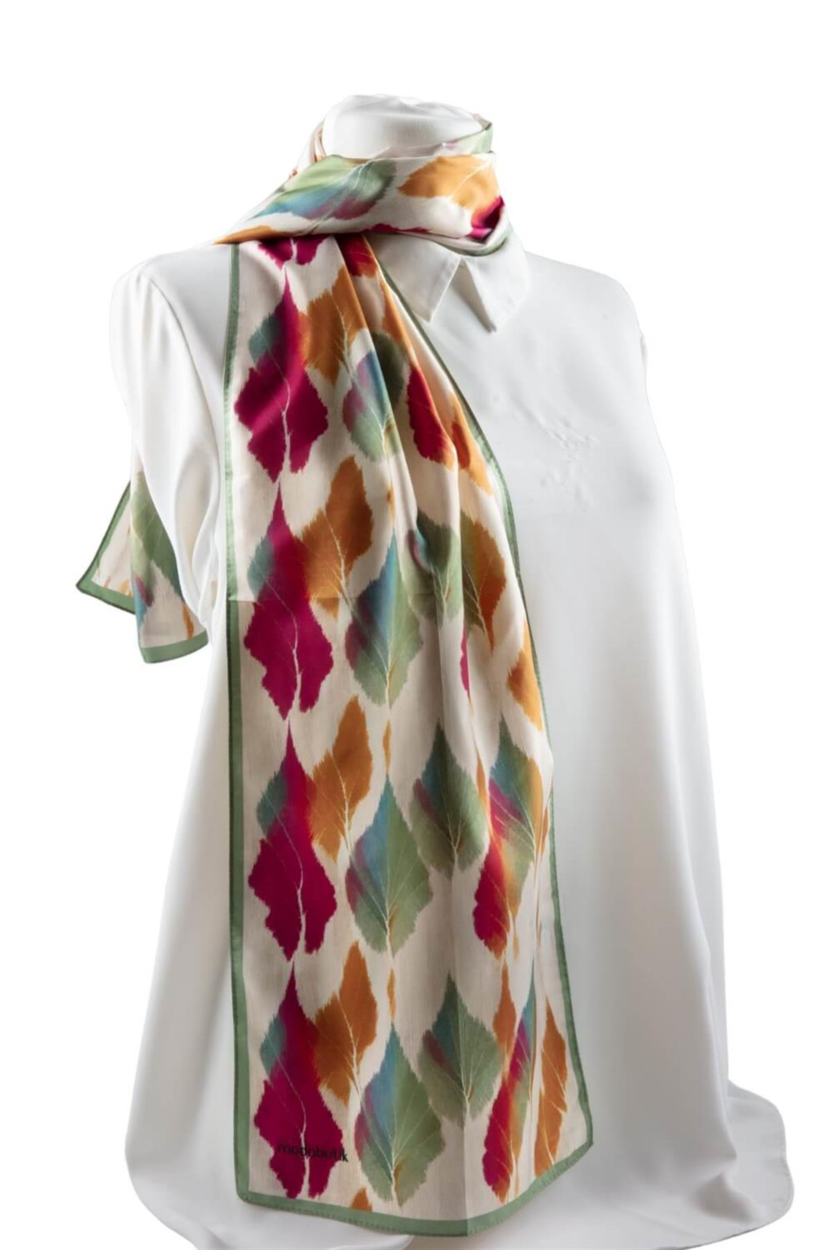 Modabutik Yaprak Desenli Fular