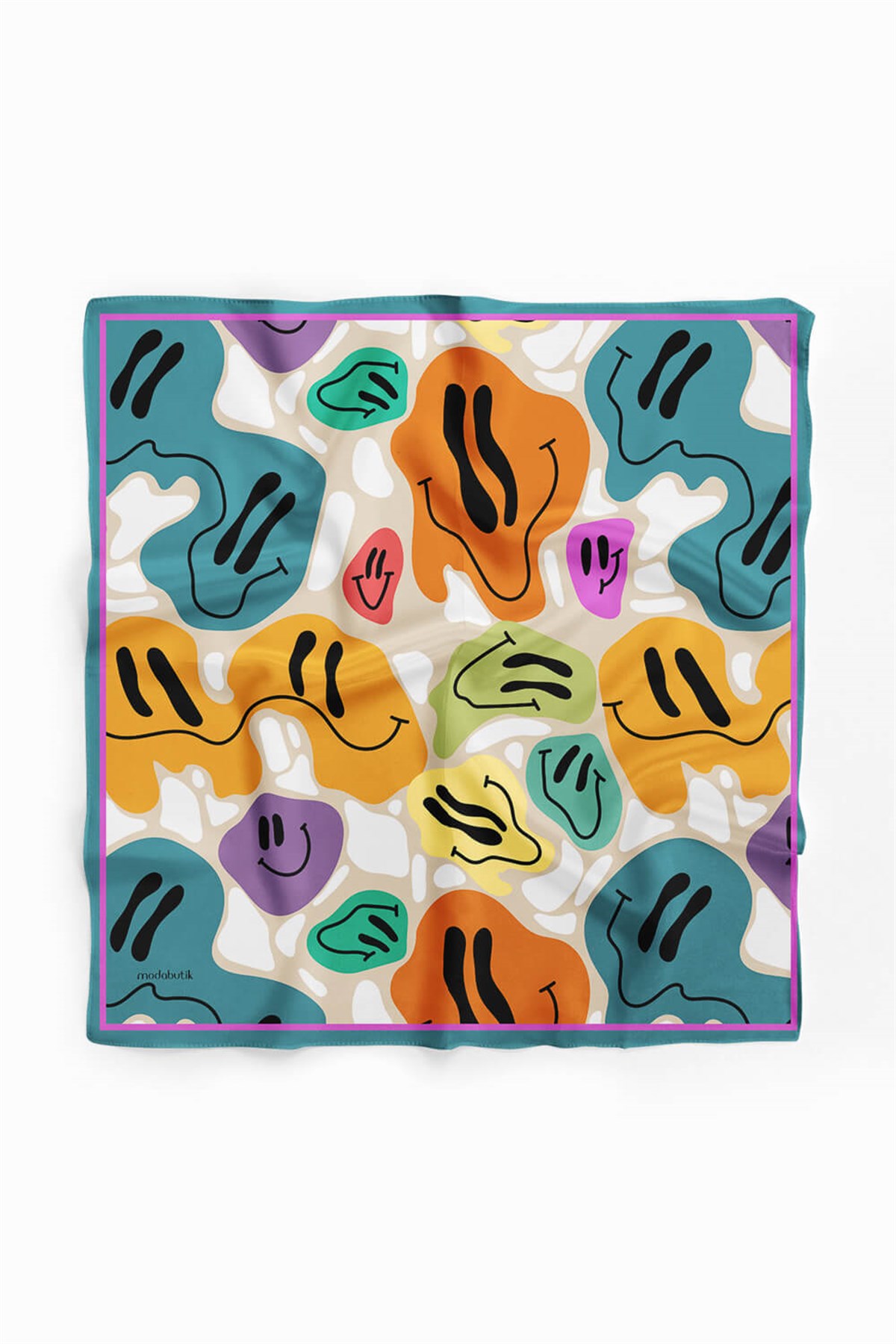 B38 Violla Smiley Desenli Bandana