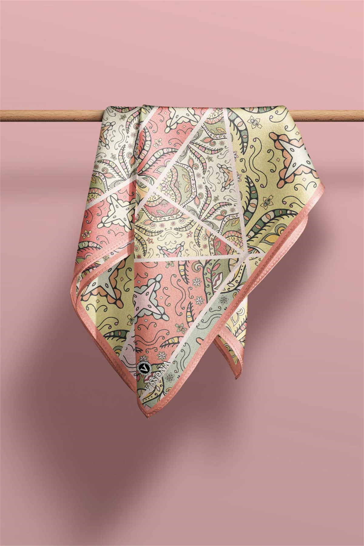 100% Silk Headscarf for Women - 22