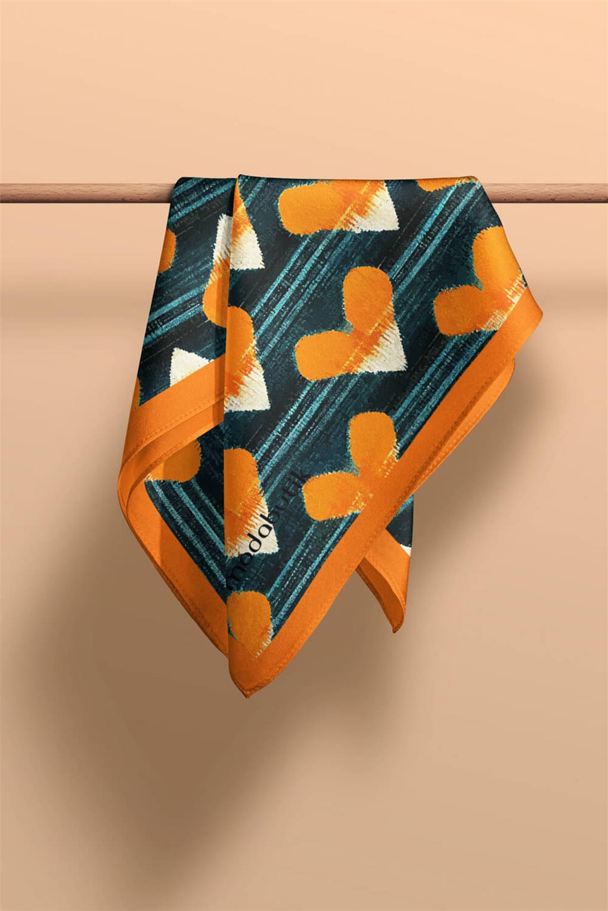 Modabutik Kalp Desenli Fular