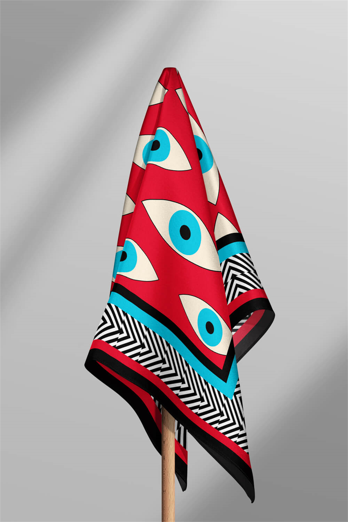 V49 EYE RED TASARIMLI BANDANA DG12394