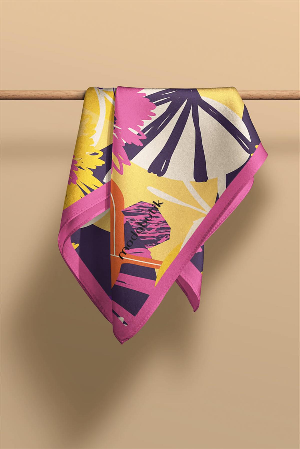 Modabutik Çiçek Desenli Kadın Fular