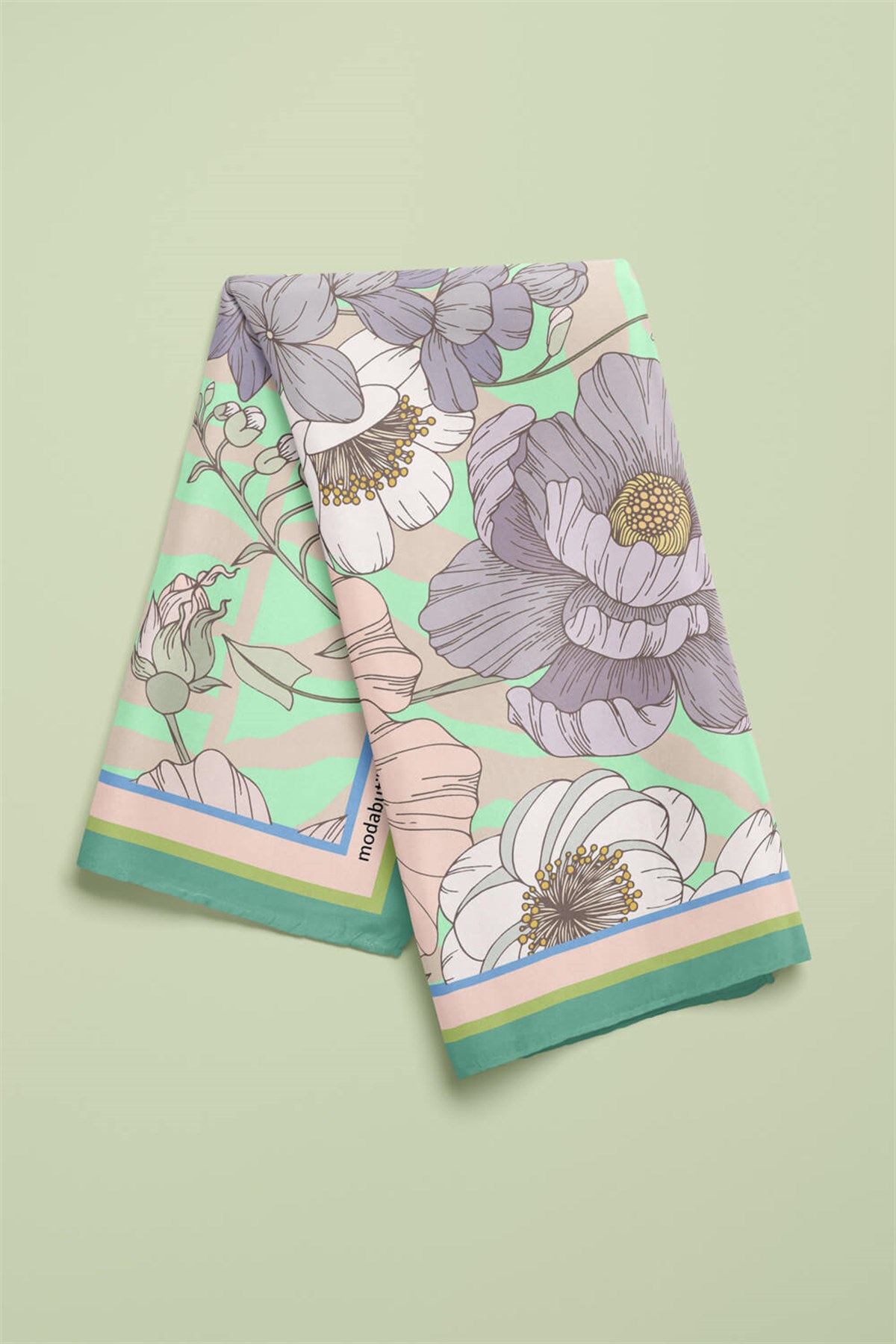 Violla Z81 VINTACE FLOWERS TASARIM BANDANA