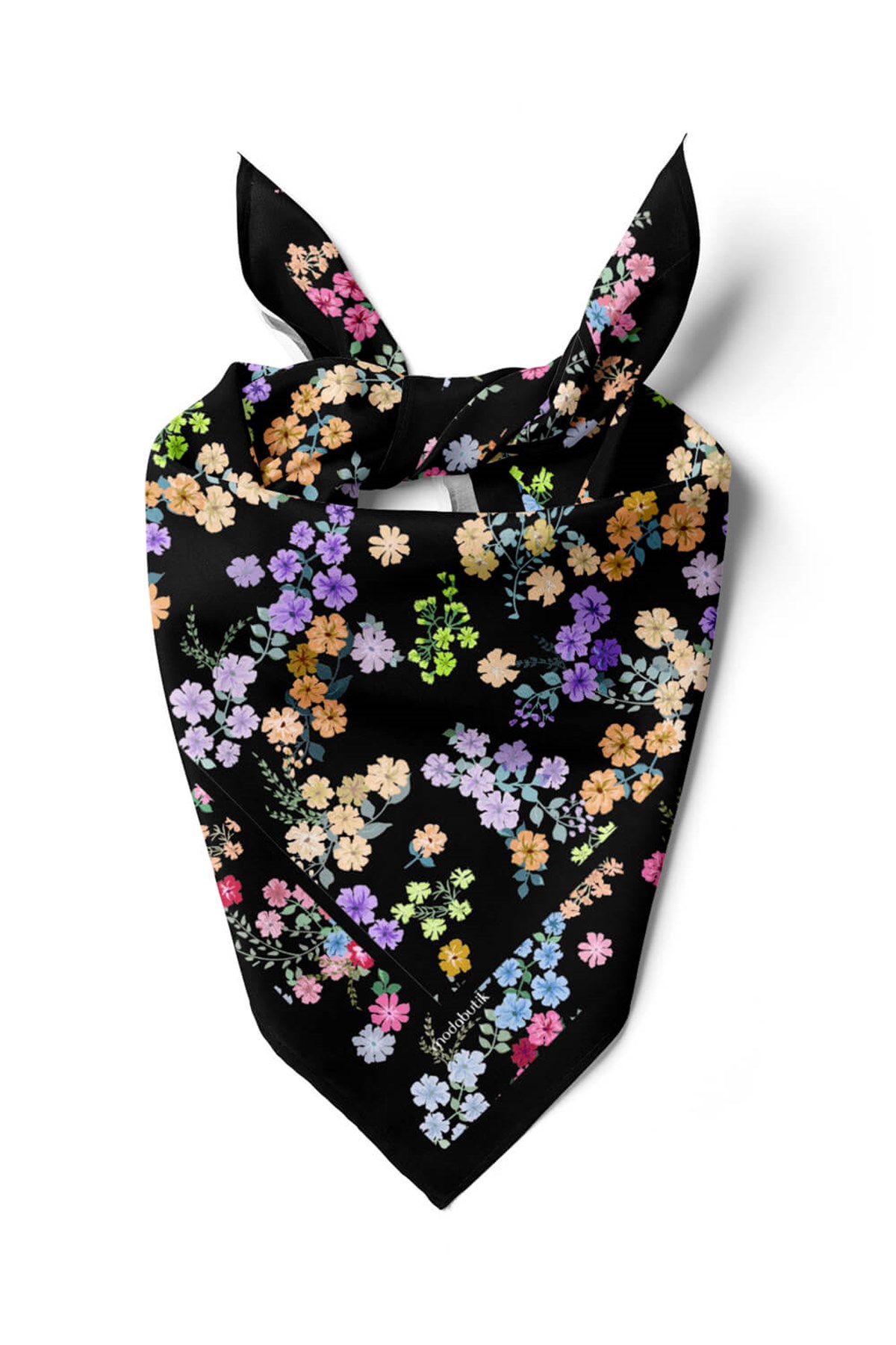 Violla Kadın Çiçek Desenli 50x50 Bandana HYL DG01393-22