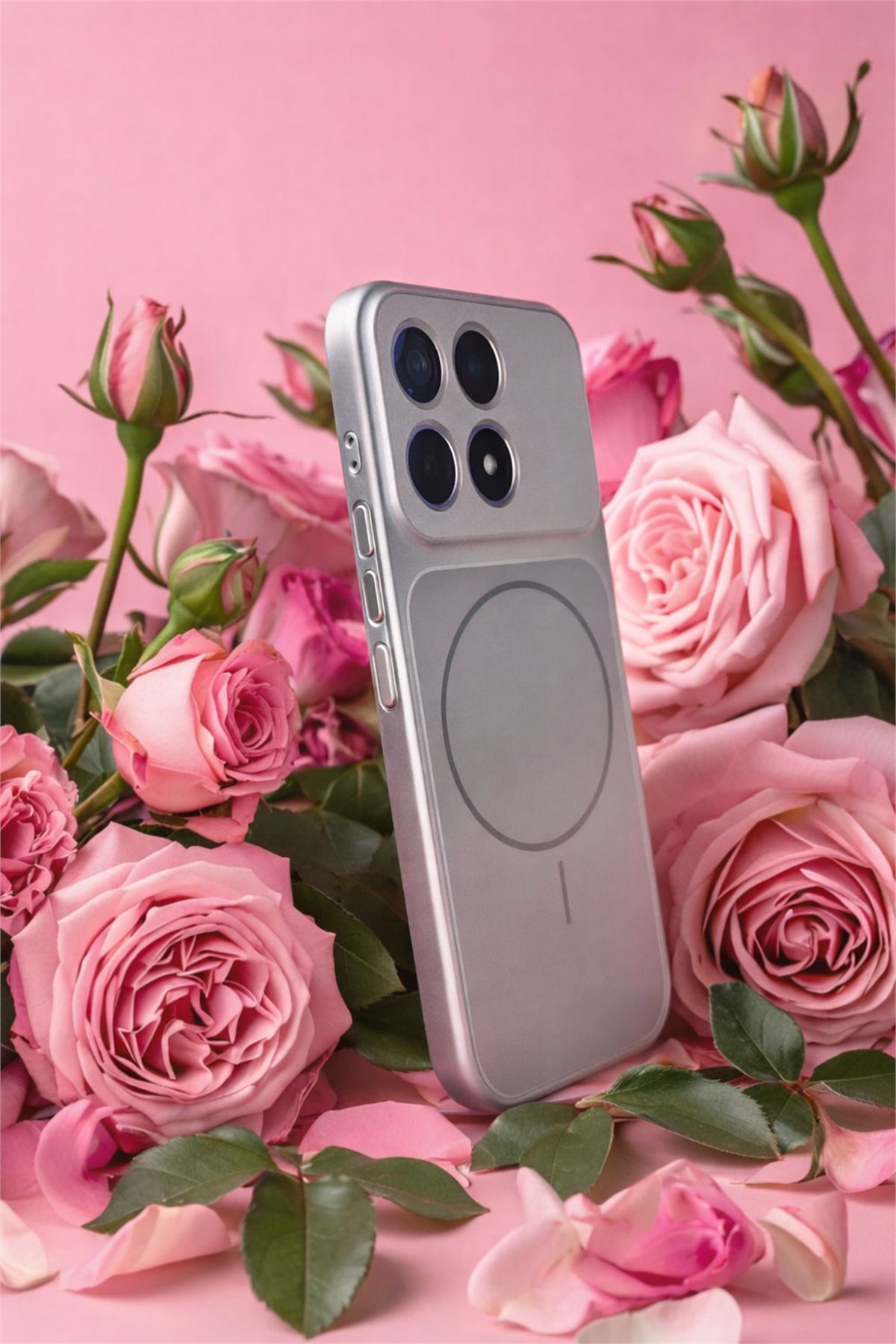 Mi 17 Uyumlu Kamera Korumalı Magsafe Wireless Şarj Özellikli Full Glass Arka Kapak