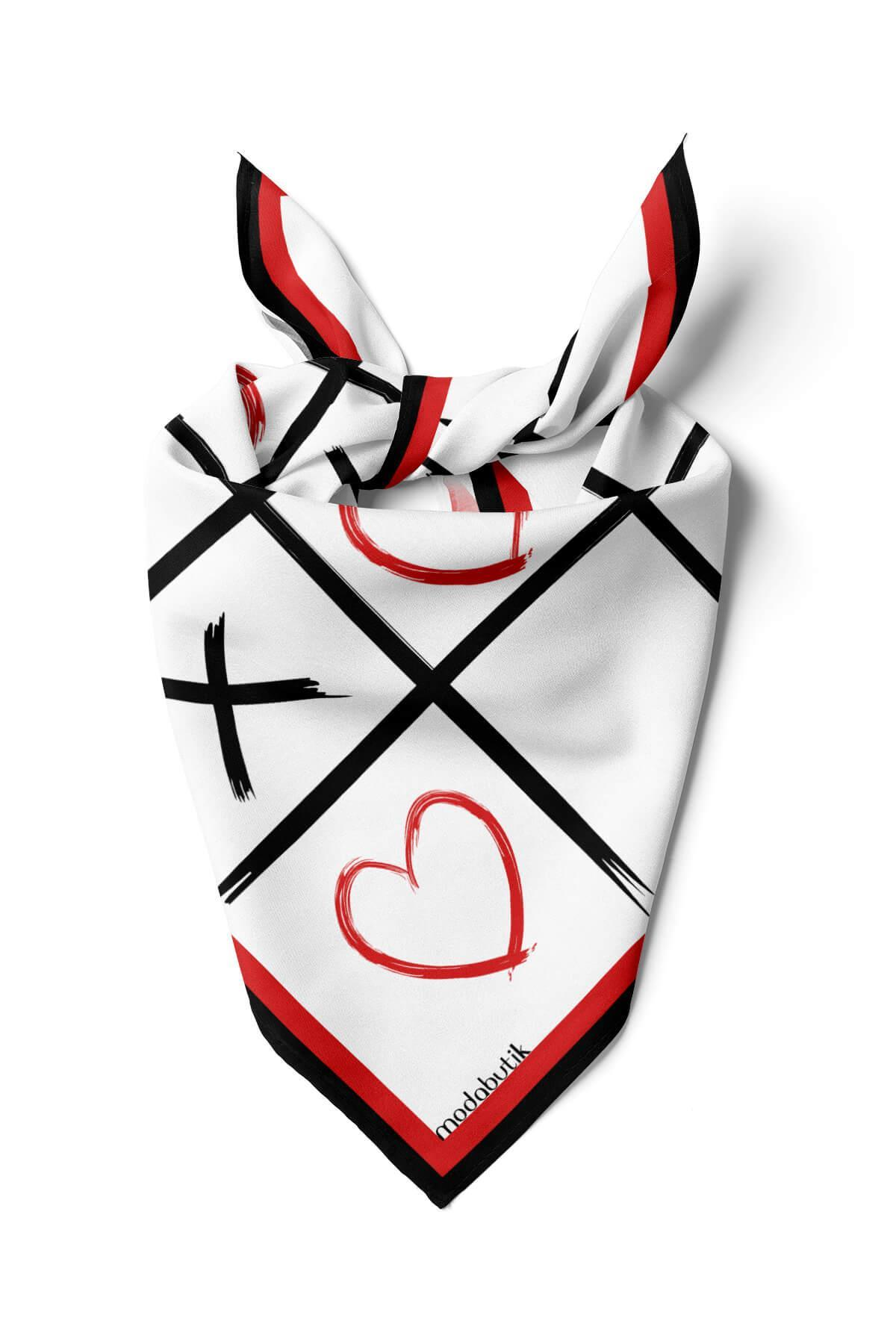 A26 Modabutik XOX Desenli Bandana