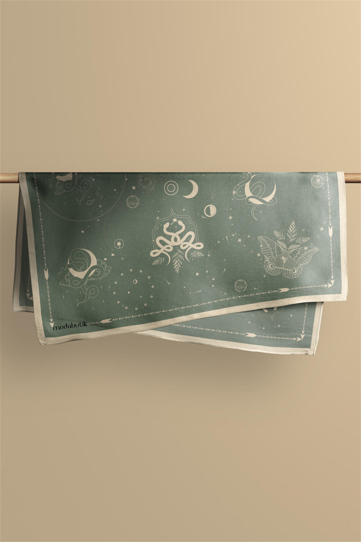 C110  Modabutik Galaksi Desenli Bandana