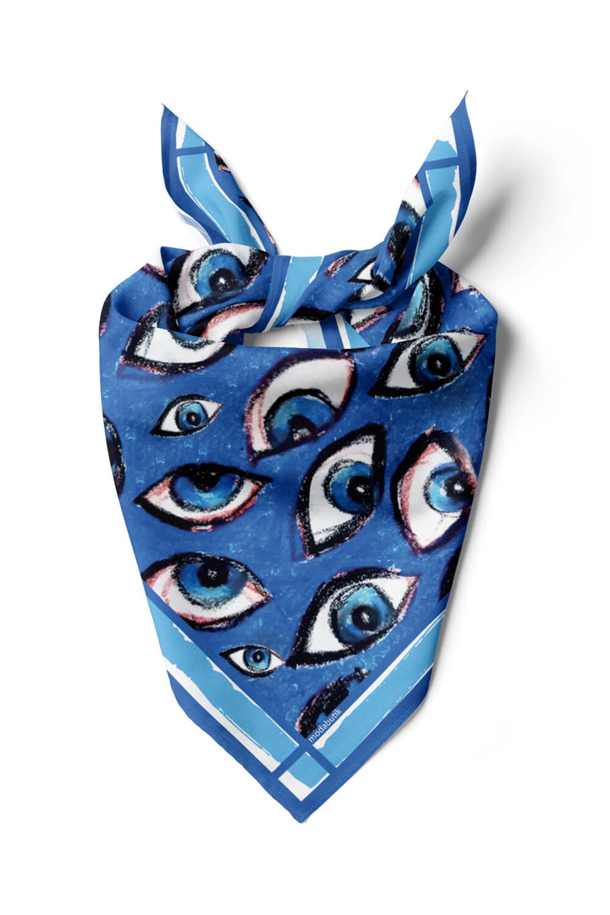 Violla A13 OUL PASTEL BLUE TASARIM BANDANA
