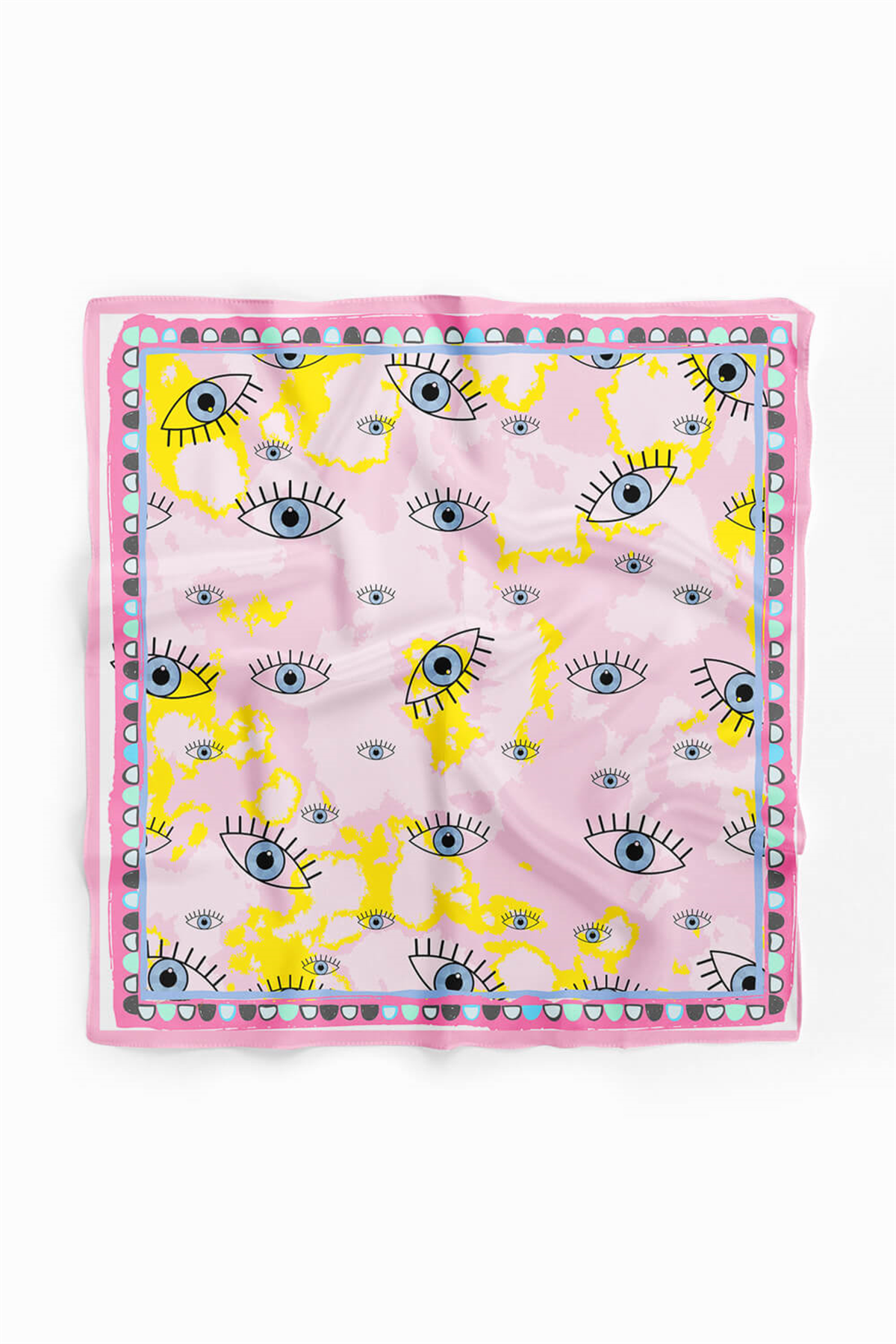 V59 EYES PİNK BATİK TASARIM BANDANA