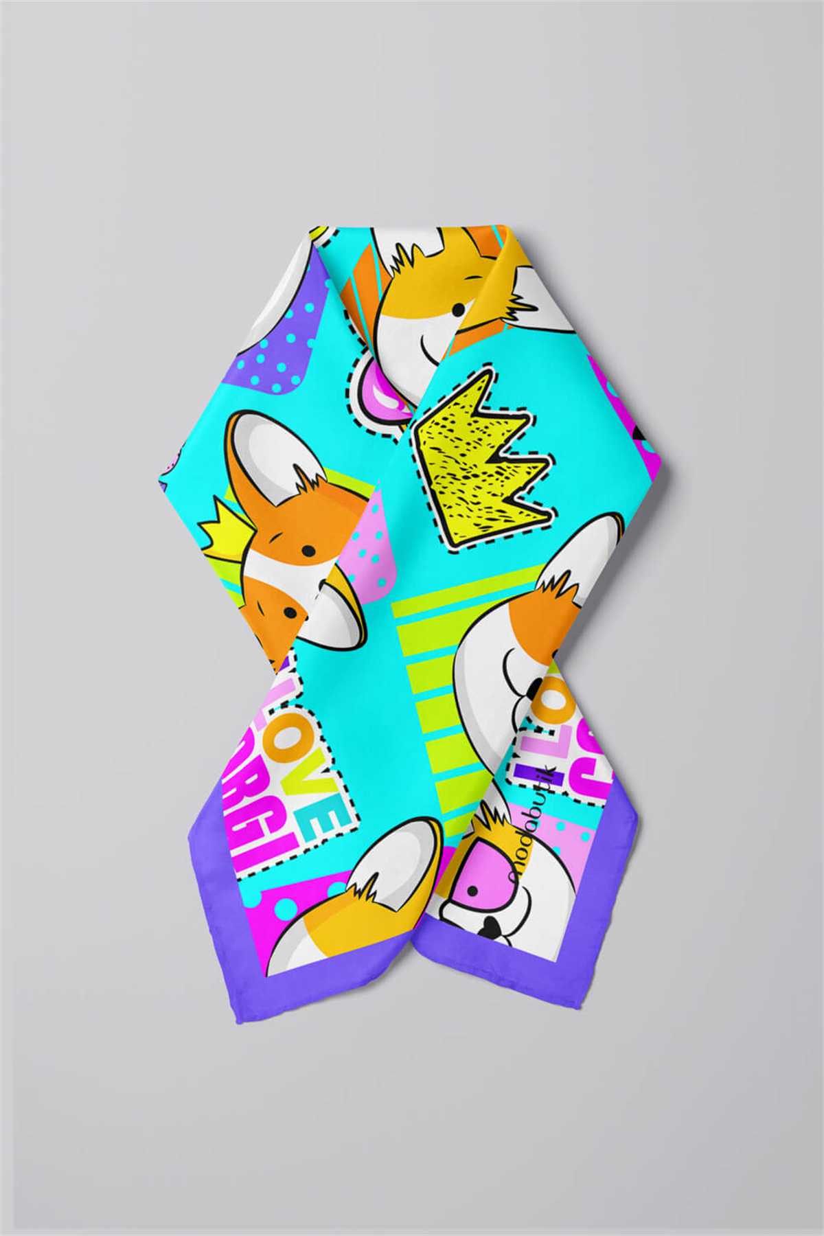 G104 Modabutik Köpek Desenli Bandana