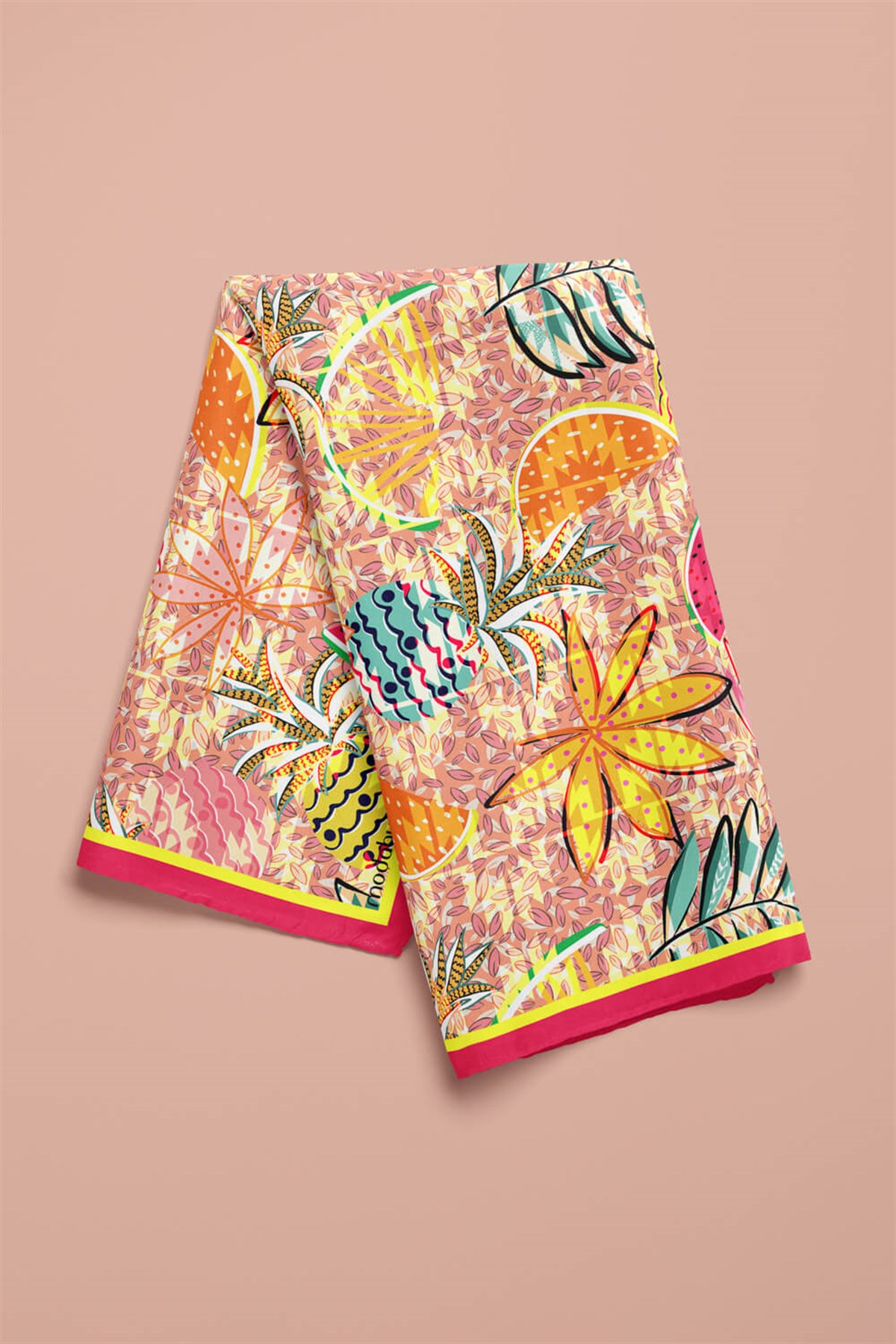Z44 Violla Ananas Karpuz Desenli Bandana