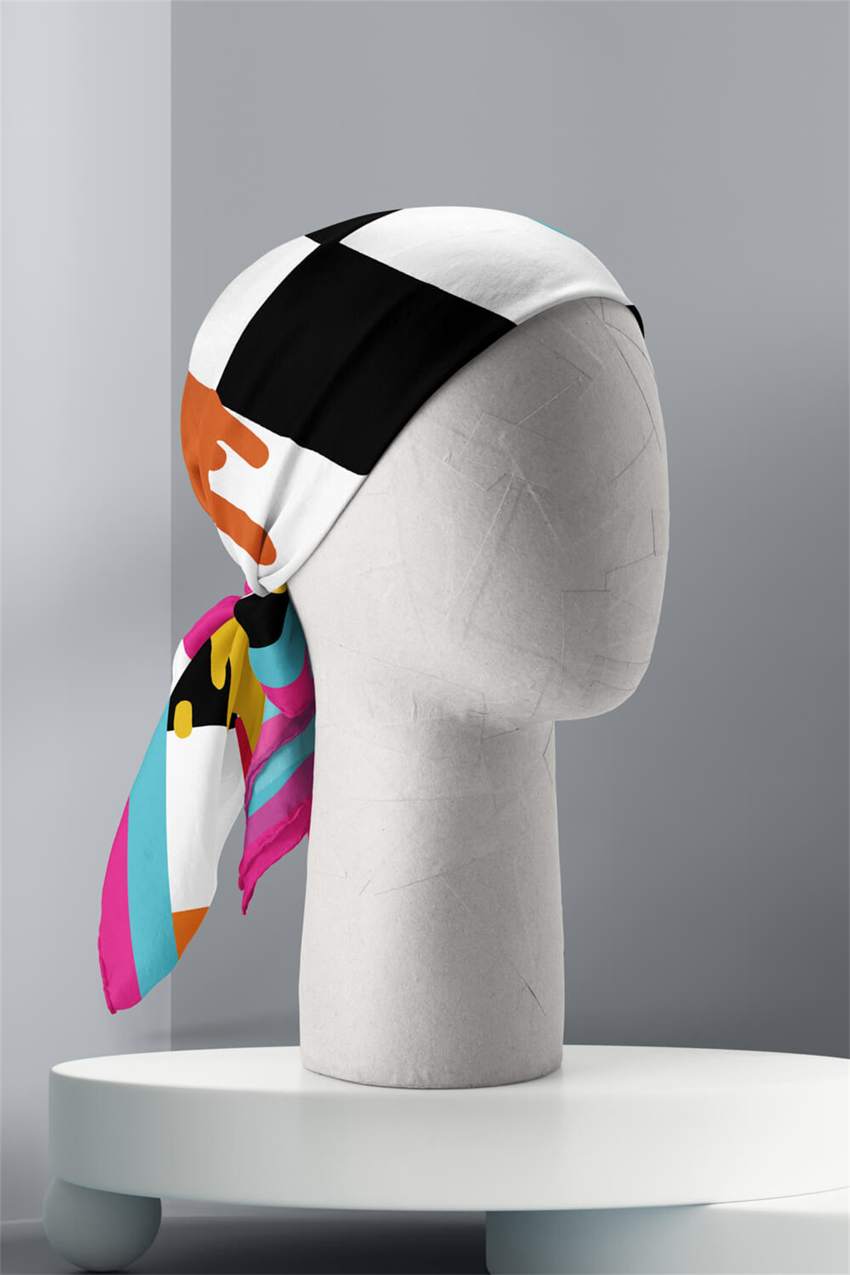 A112 Modabutik Smiley Desenli Bandana