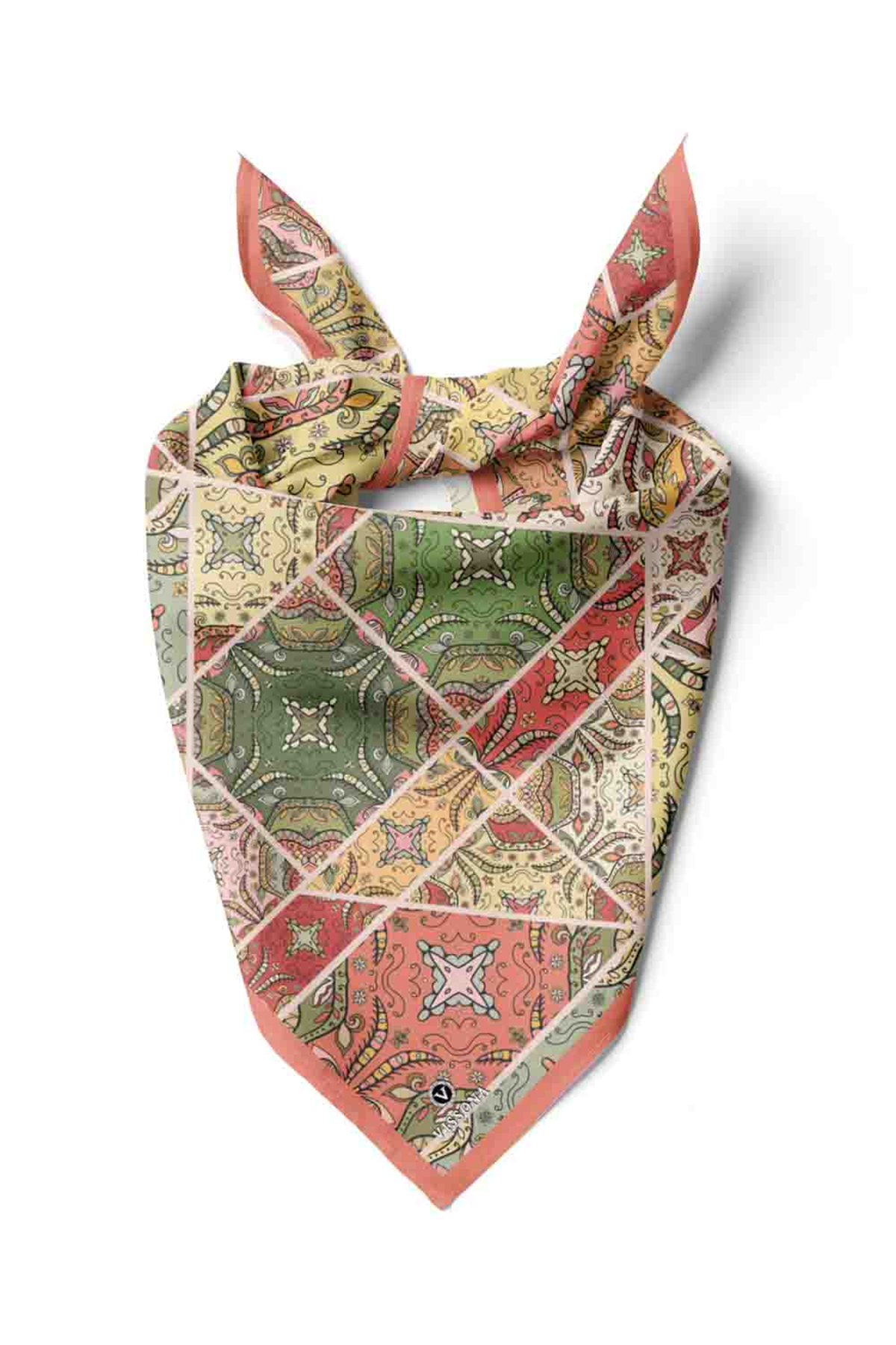 100% Silk Headscarf for Women - 22