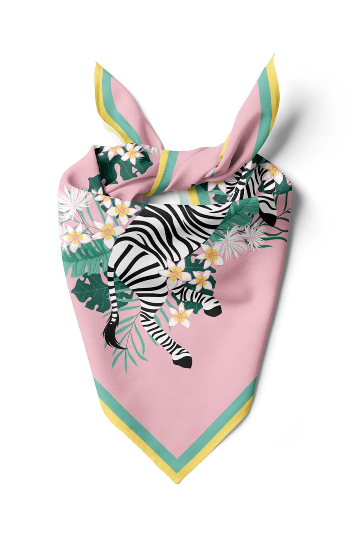 A39 Violla Zebra Desenli Bandana
