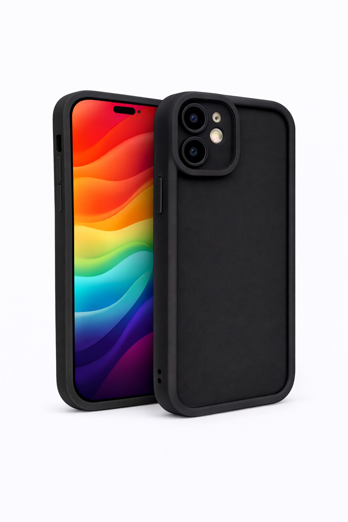 iPhone 12 Kılıf – Kamera Çıkıntılı – Mat Silikon Telefon Kılıfı