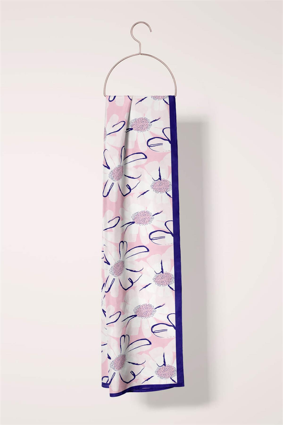 I93 Modabutik Papatya Desenli Kadın Fular