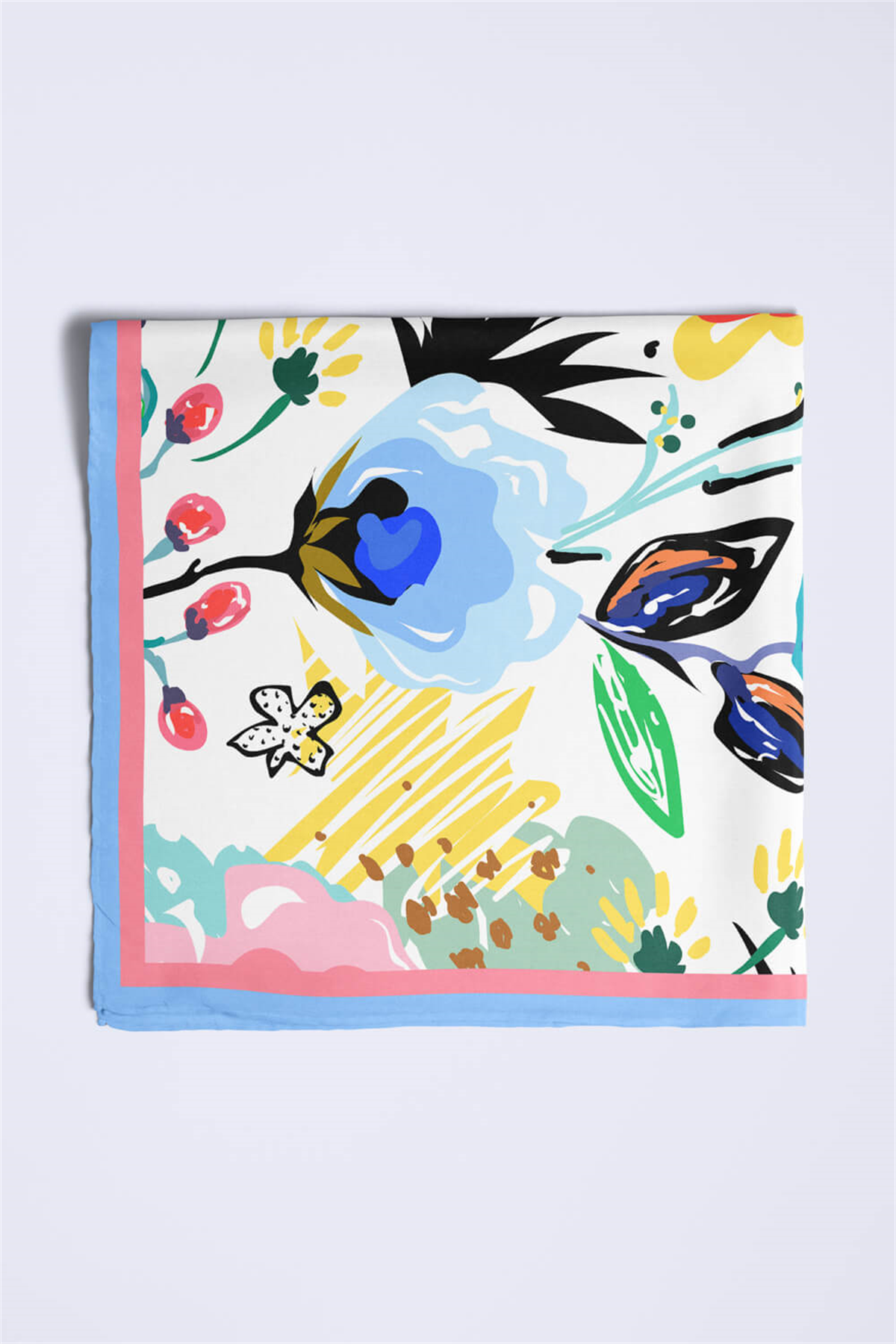 B7 Modabutik Çiçek Desenli Bandana
