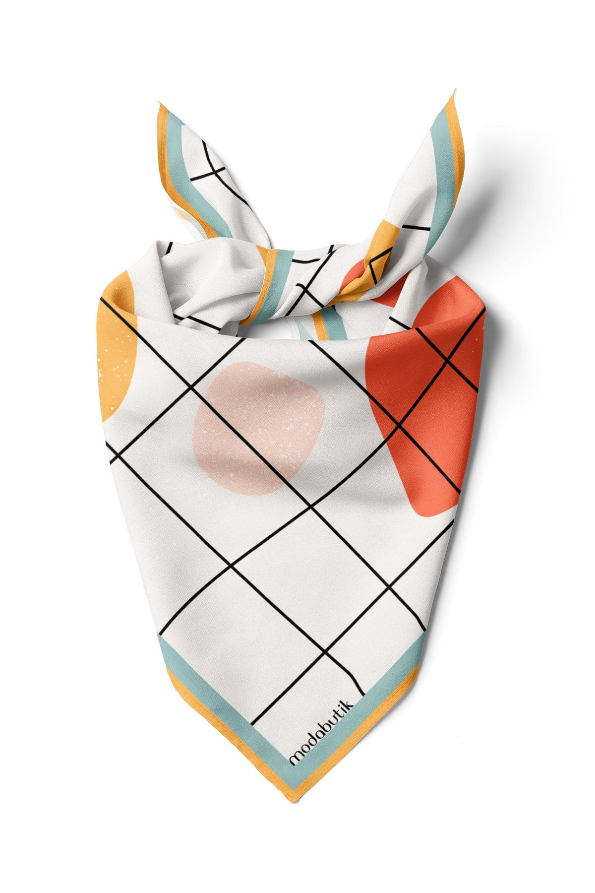 C8 Modabutik Geometri Deseni Bandana