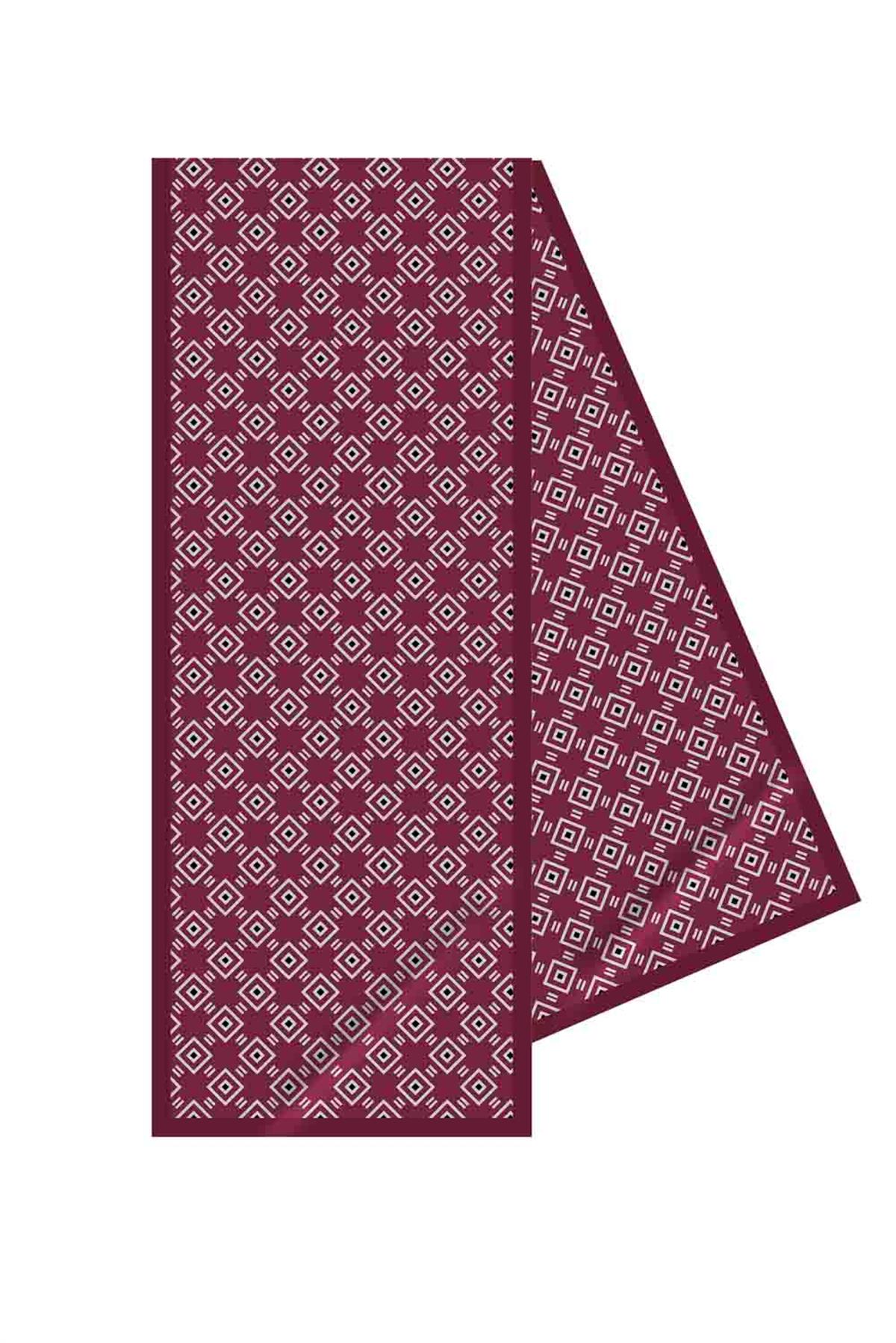 I10 Geometrik Desenli Fular 30x140