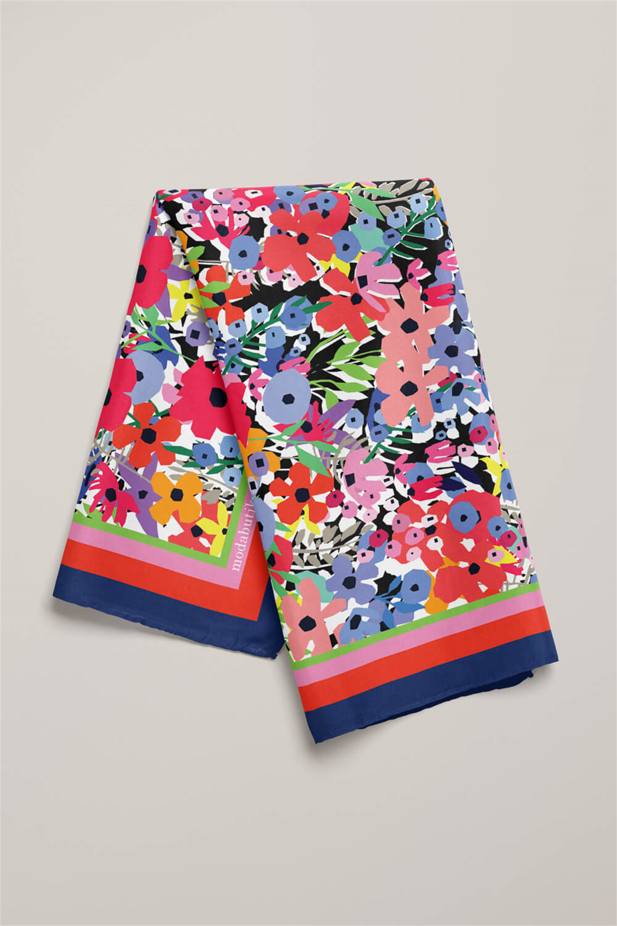 Y52 MODERN ÇİÇEKLİ TASARIM BANDANA DG12089