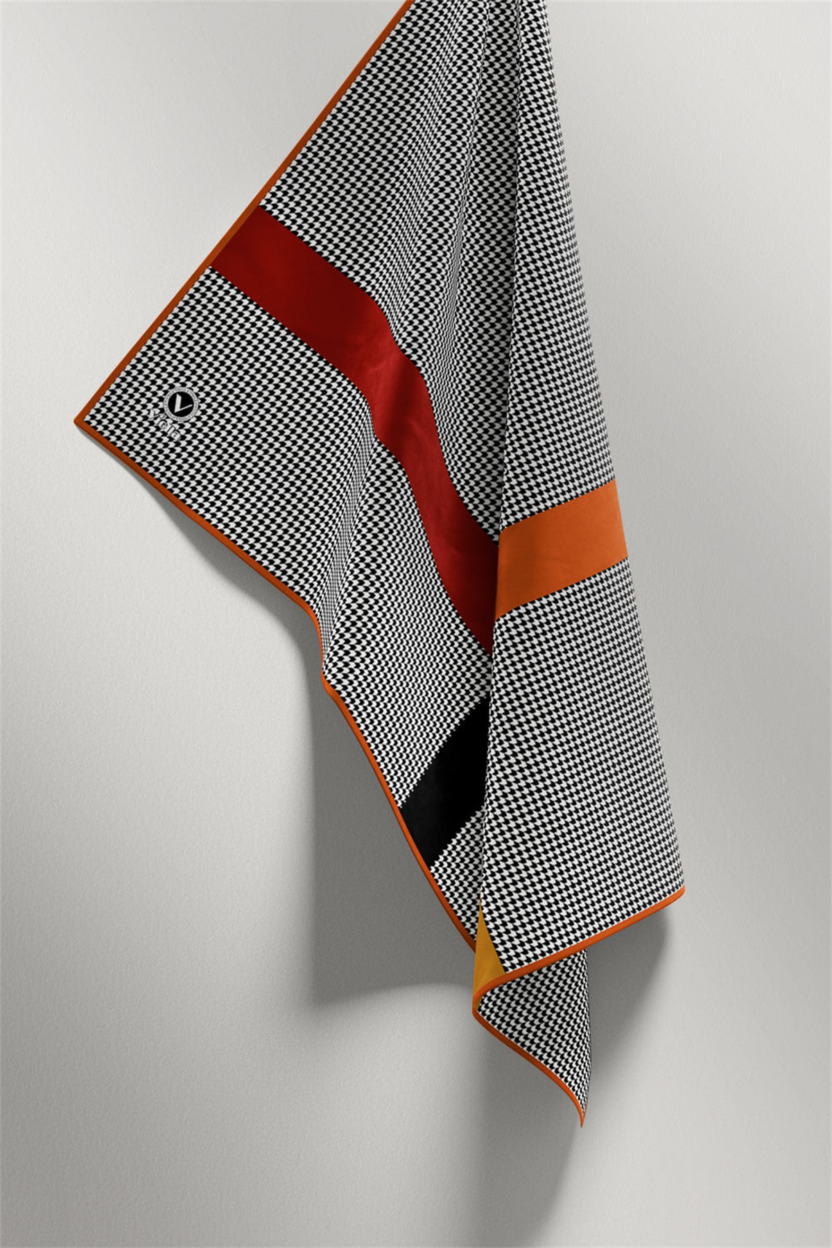 Twill Kazayaklı Şerit Desenli Taba Renkli 90x90 Eşarp (İpek İçermez) Dikim Şekli : El Dikişi