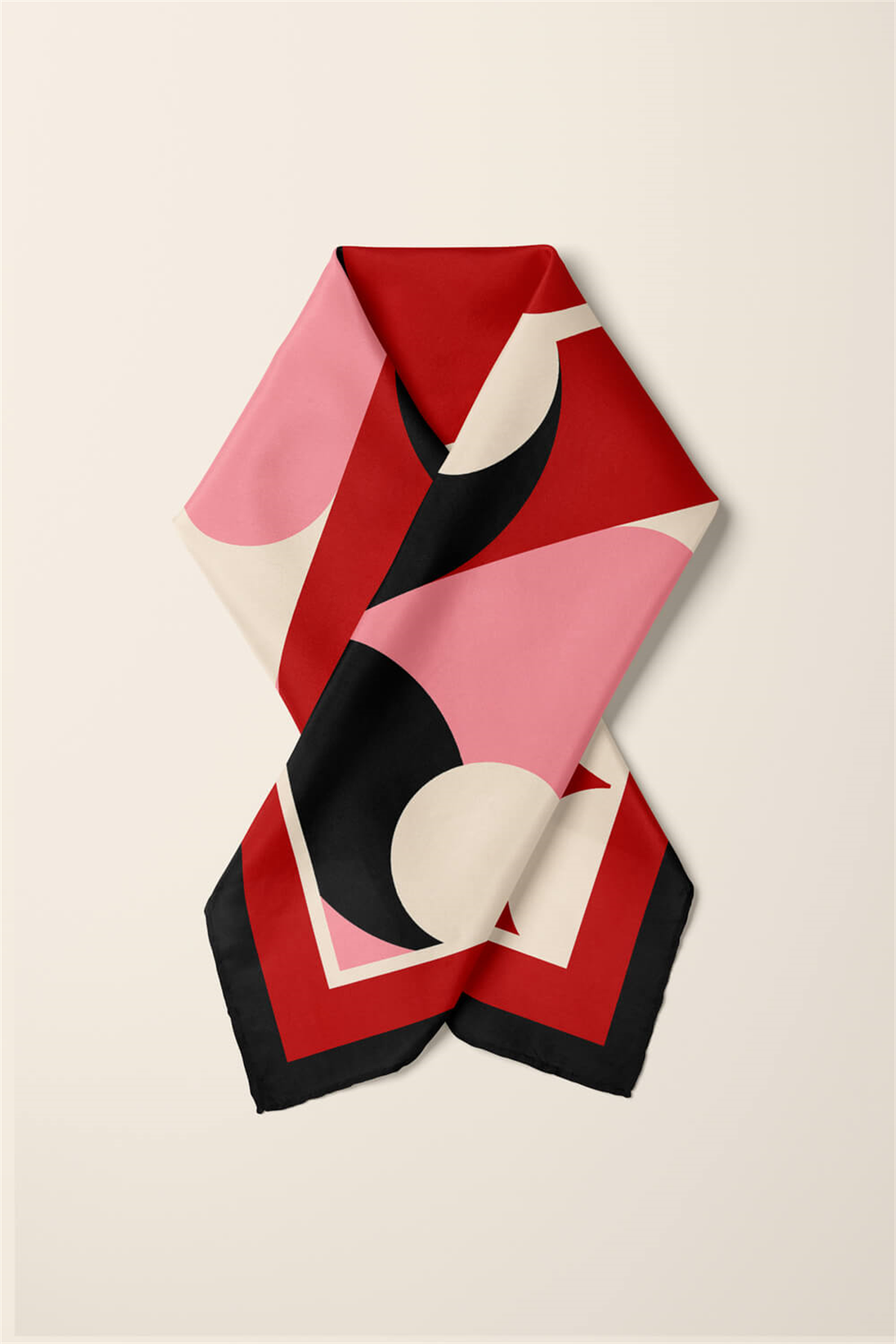 Vissona Kalp Desenli İpek Bandana