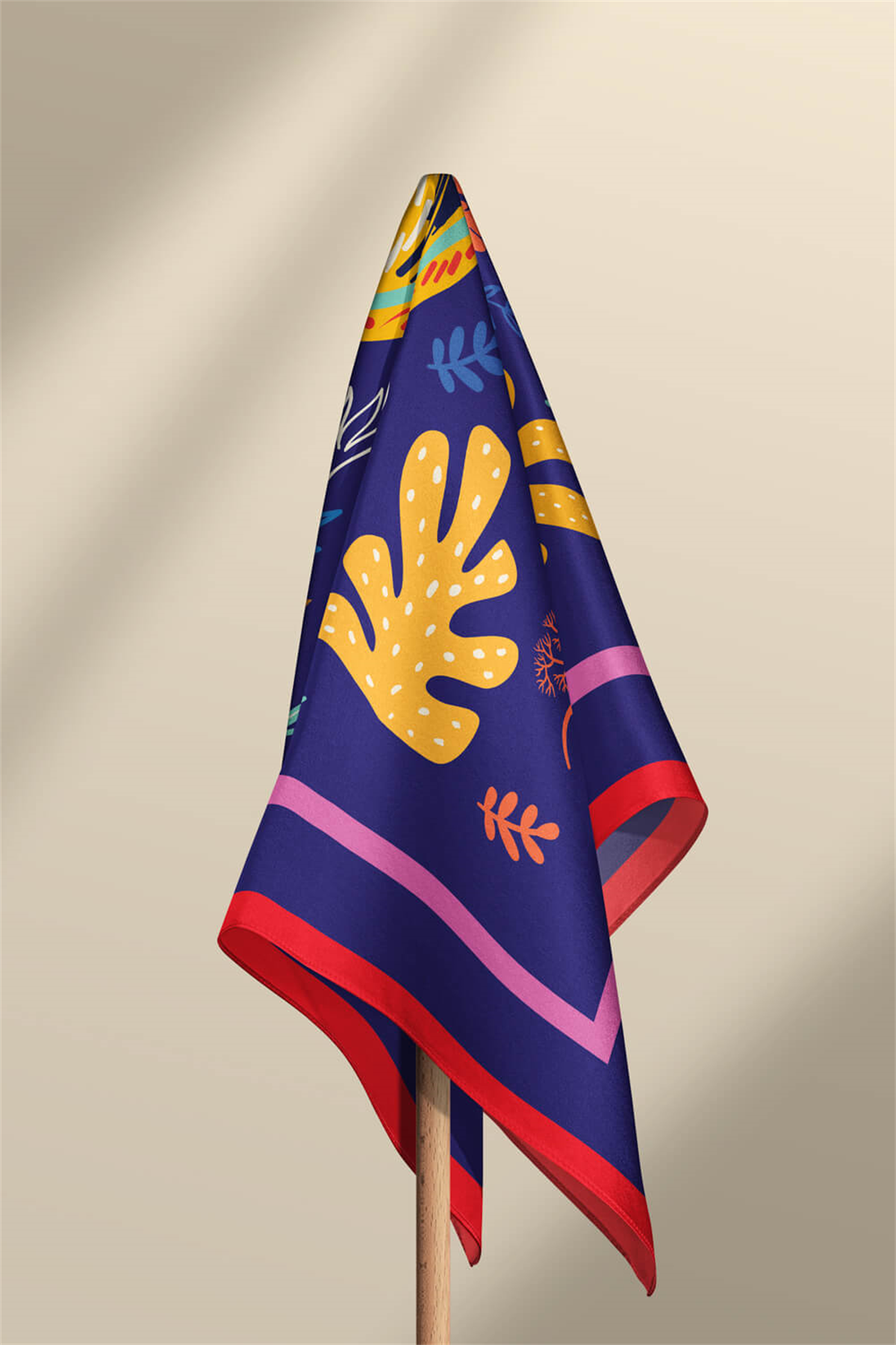 F93 Modabutik Balık Desenli Bandana