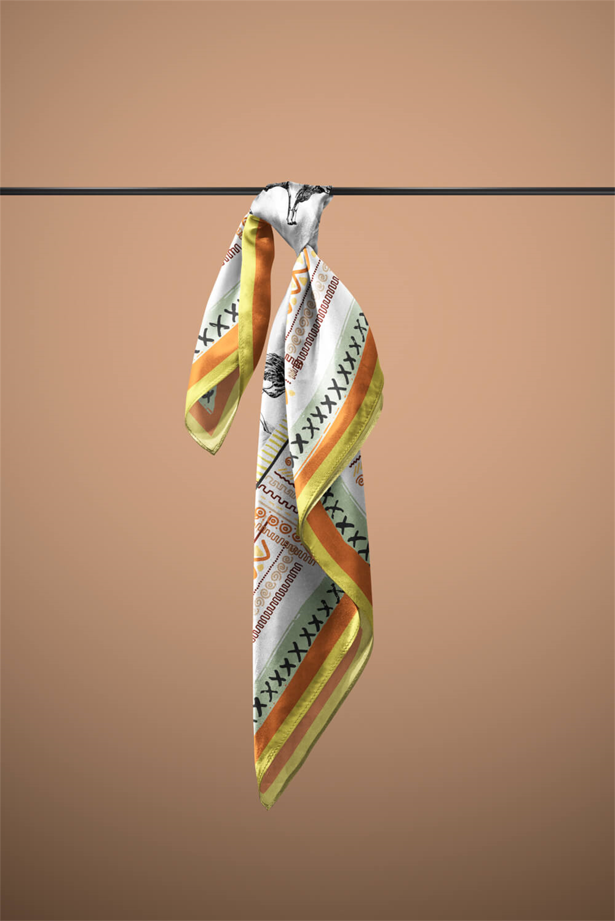 F61 AFRICAN ETNIC TASARIM BANDANA