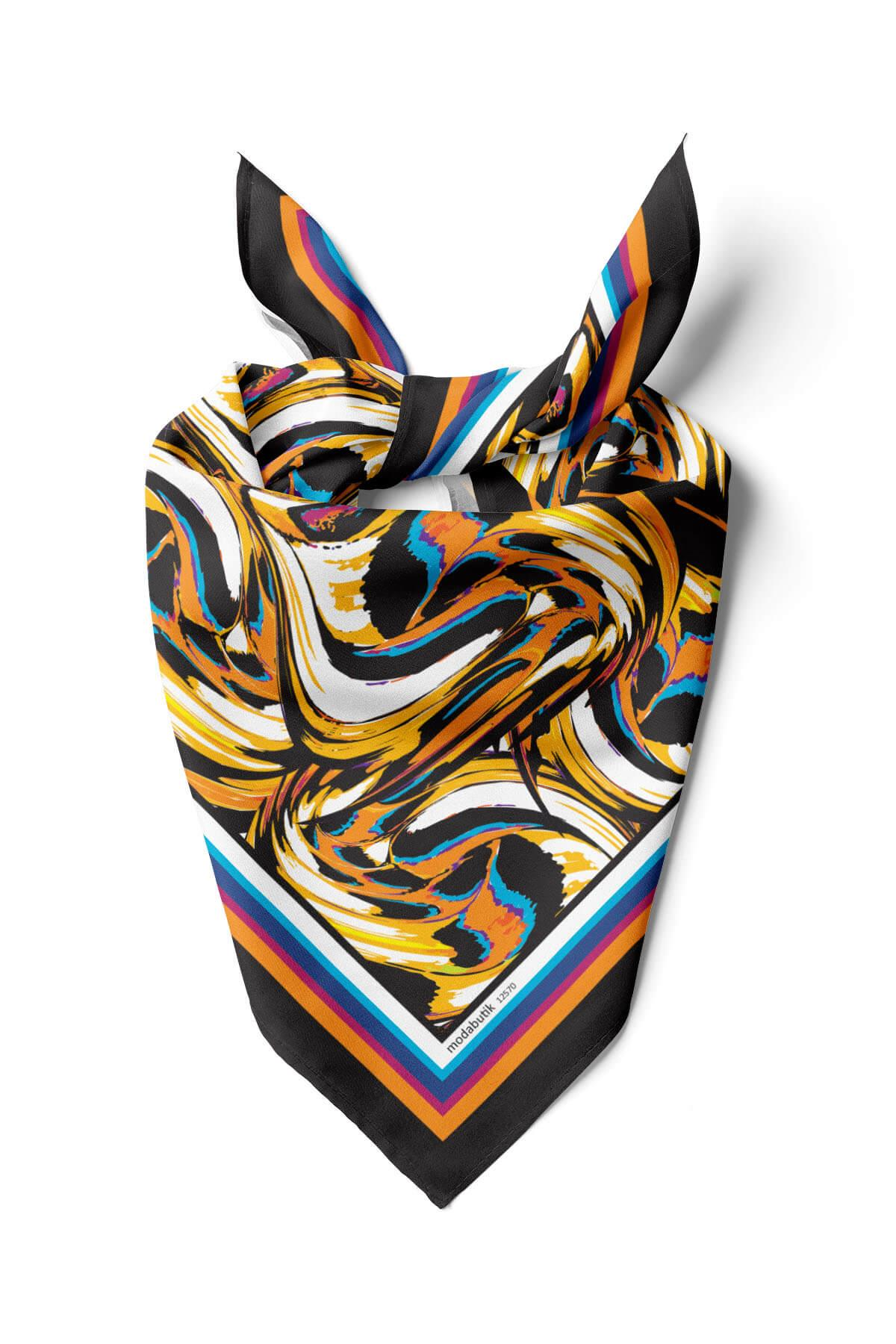 B118 COLORFUL LEOPARD BANDANA