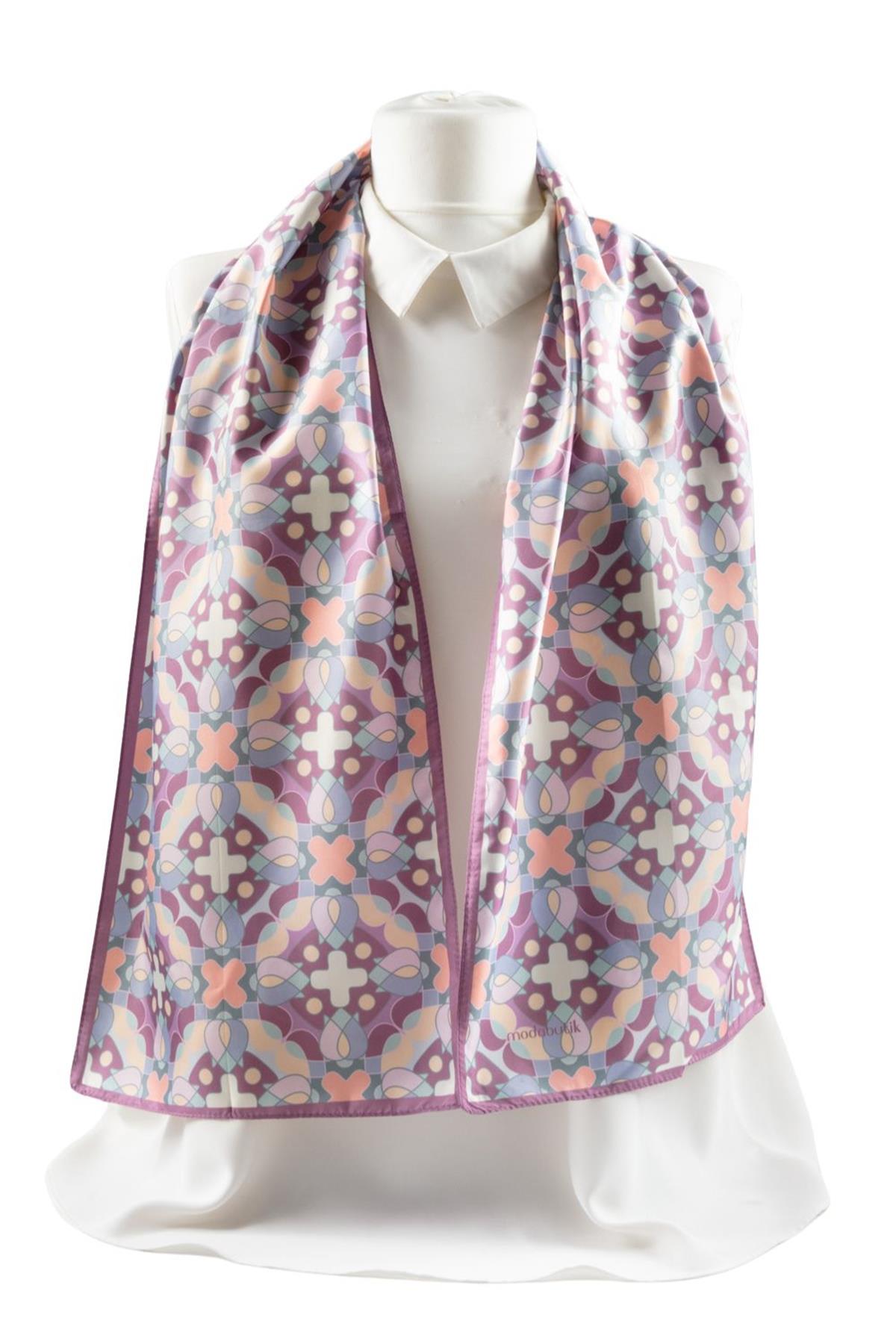 I101 Modabutik Geometri Desenli Fular