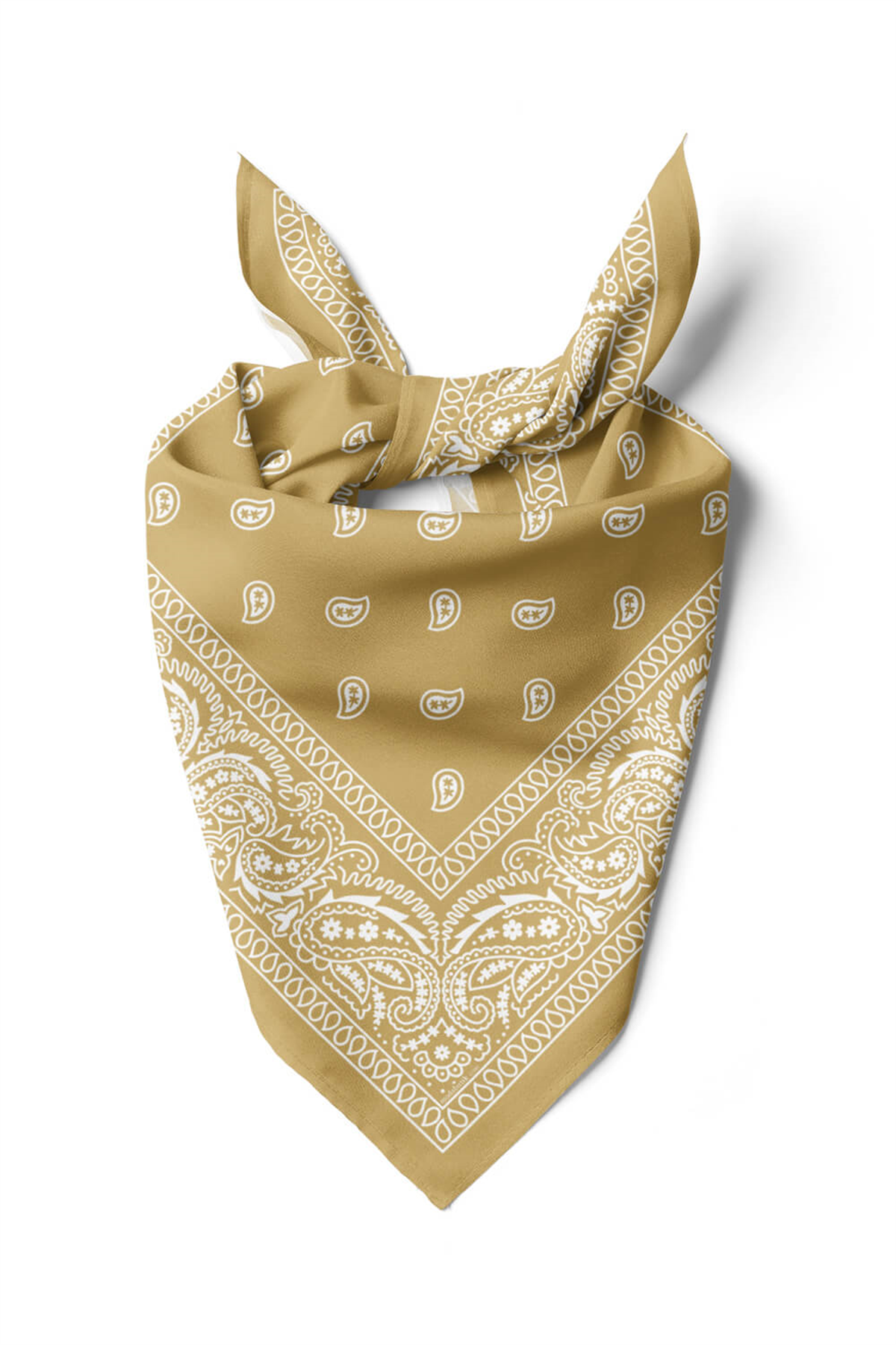 A23 MUSTARD ŞALLI BANDANA DG12189