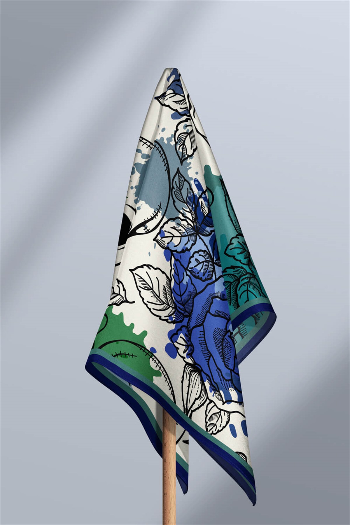 B73 Violla Lacivert Kurukafa Bandana