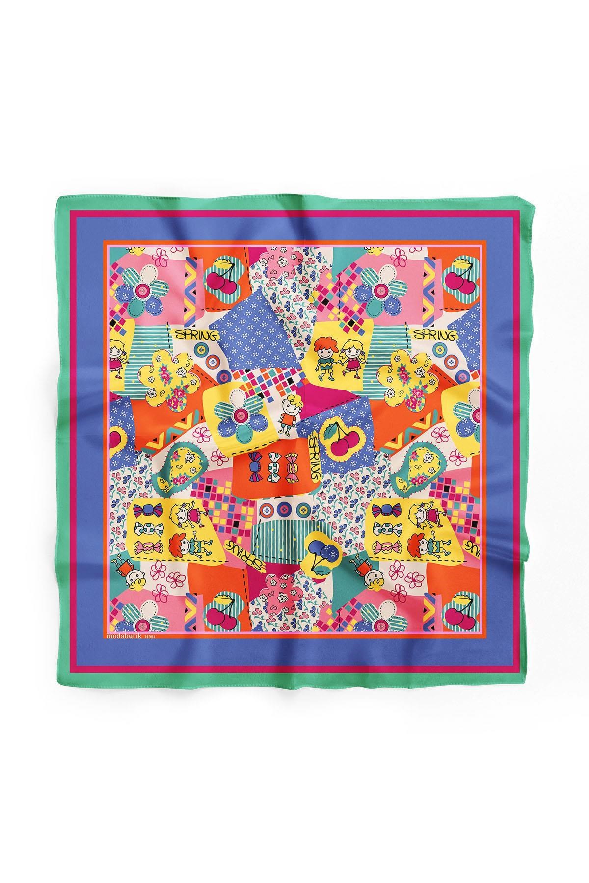 Violla F106 ÇOCUK BAYRAMI TASARIMLI BANDANA  DG11994