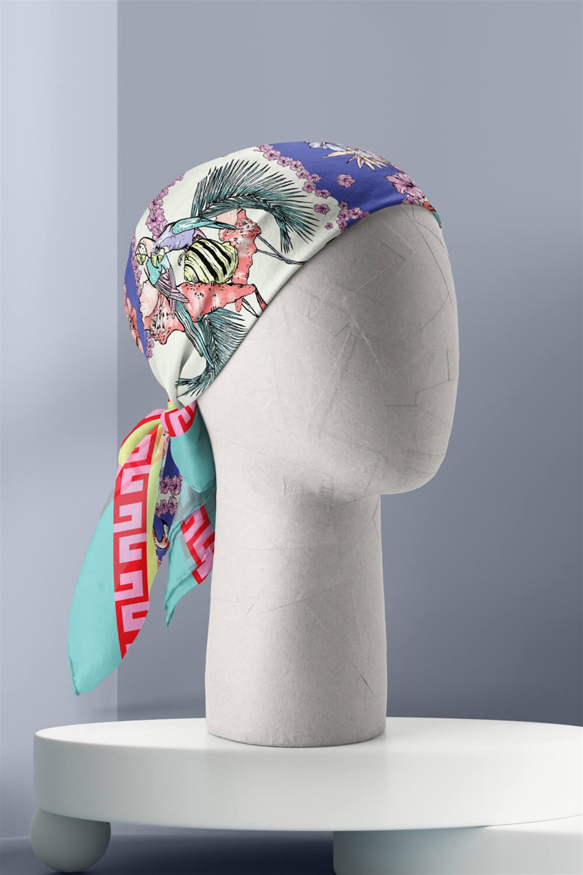 Violla G107 MODERN DENİZ CANLILARI TASARIMLI BANDANA DG12418