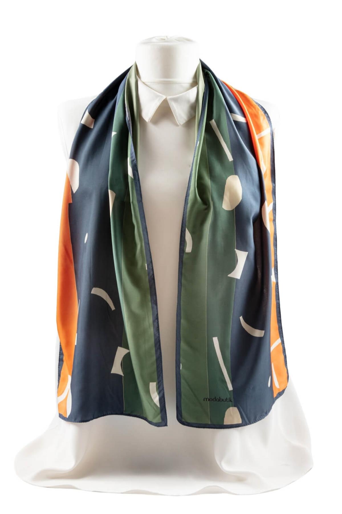 Modabutik Geomtrik Desenli Kadın Fular