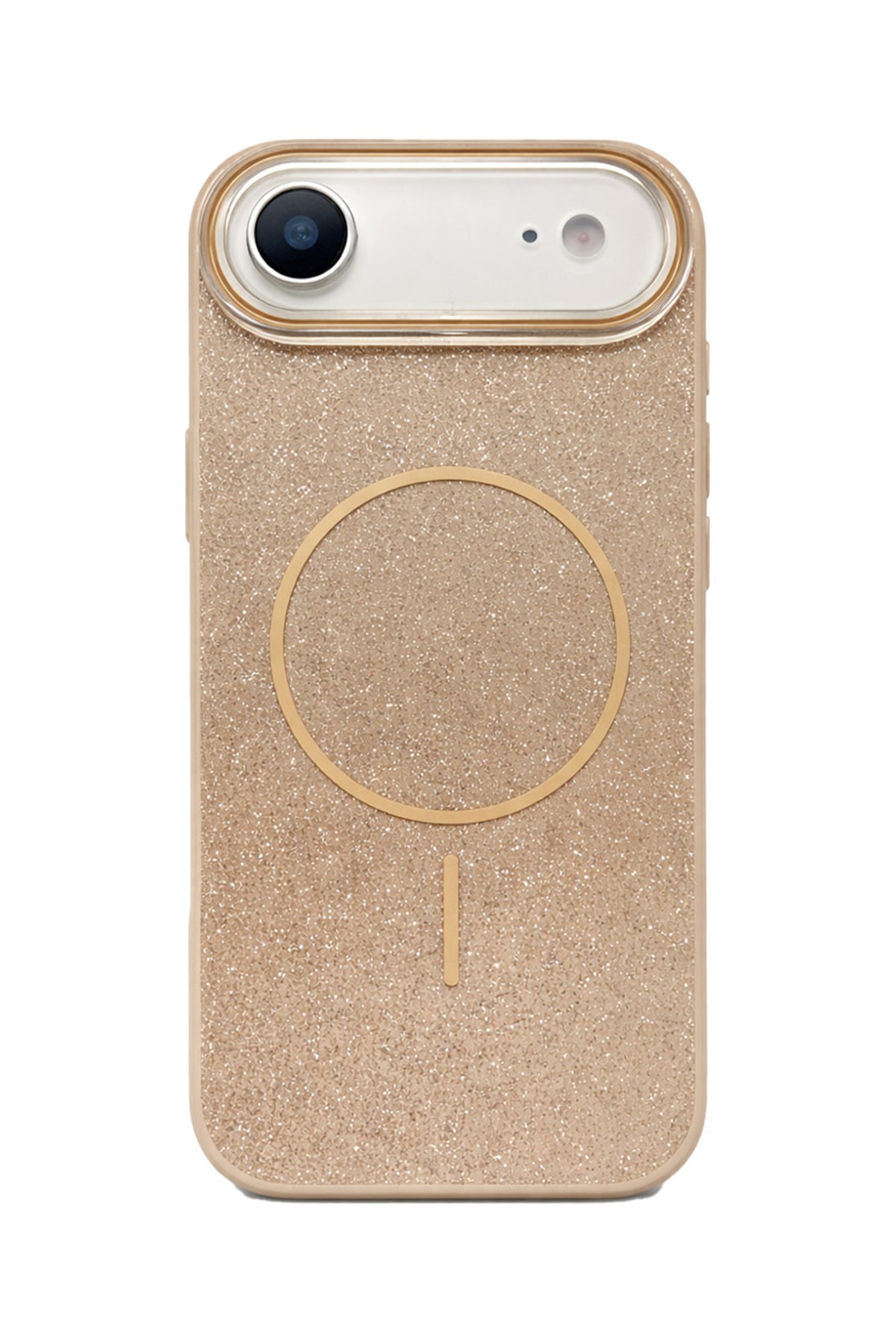 iPhone Air Kılıf – MagSafe Uyumlu – Simli Lüks Silikon Telefon Kılıfı