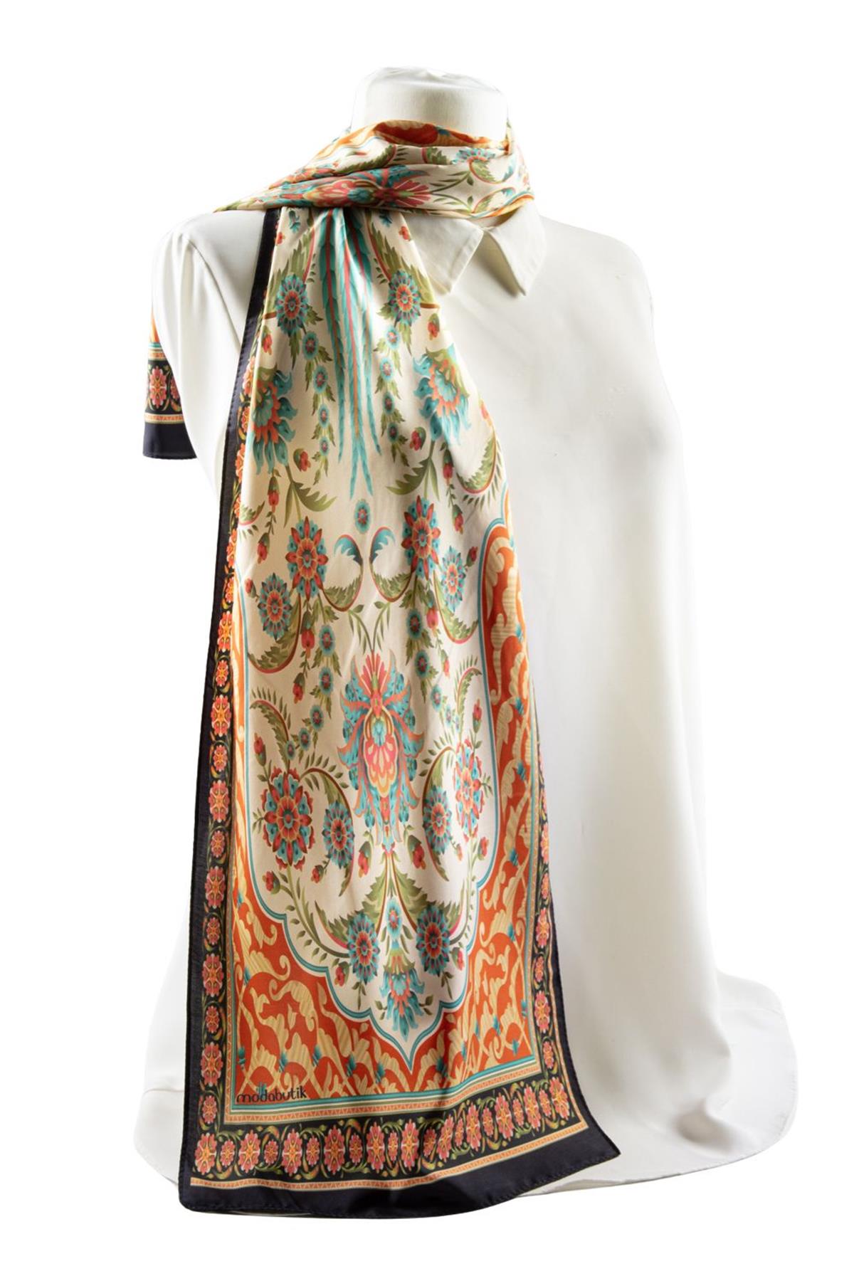 Modabutik Çiçek Desenli Kadın Fular